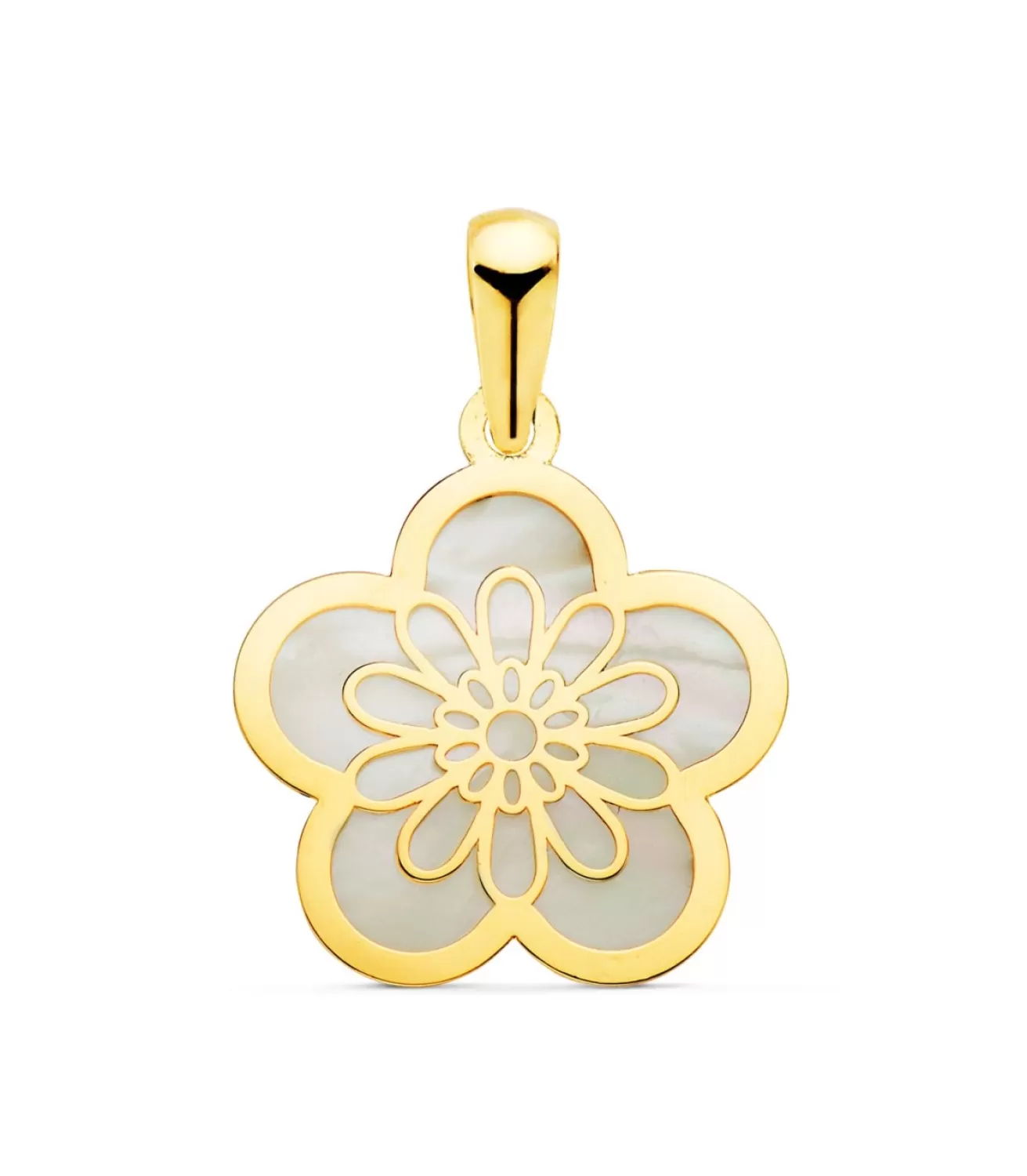 Colgante Flor Oro Amarillo 18 K 17 Mm<Alda Joyeros Flash Sale