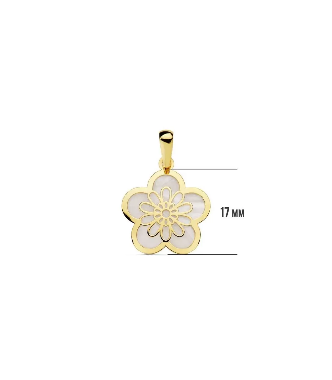 Colgante Flor Oro Amarillo 18 K 17 Mm<Alda Joyeros Flash Sale