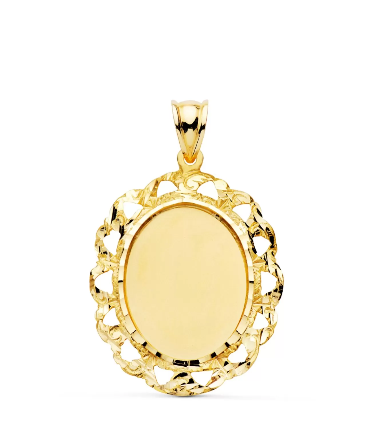Colgante Foto Cerco Oro Amarillo 18K 33Mm<Alda Joyeros Clearance