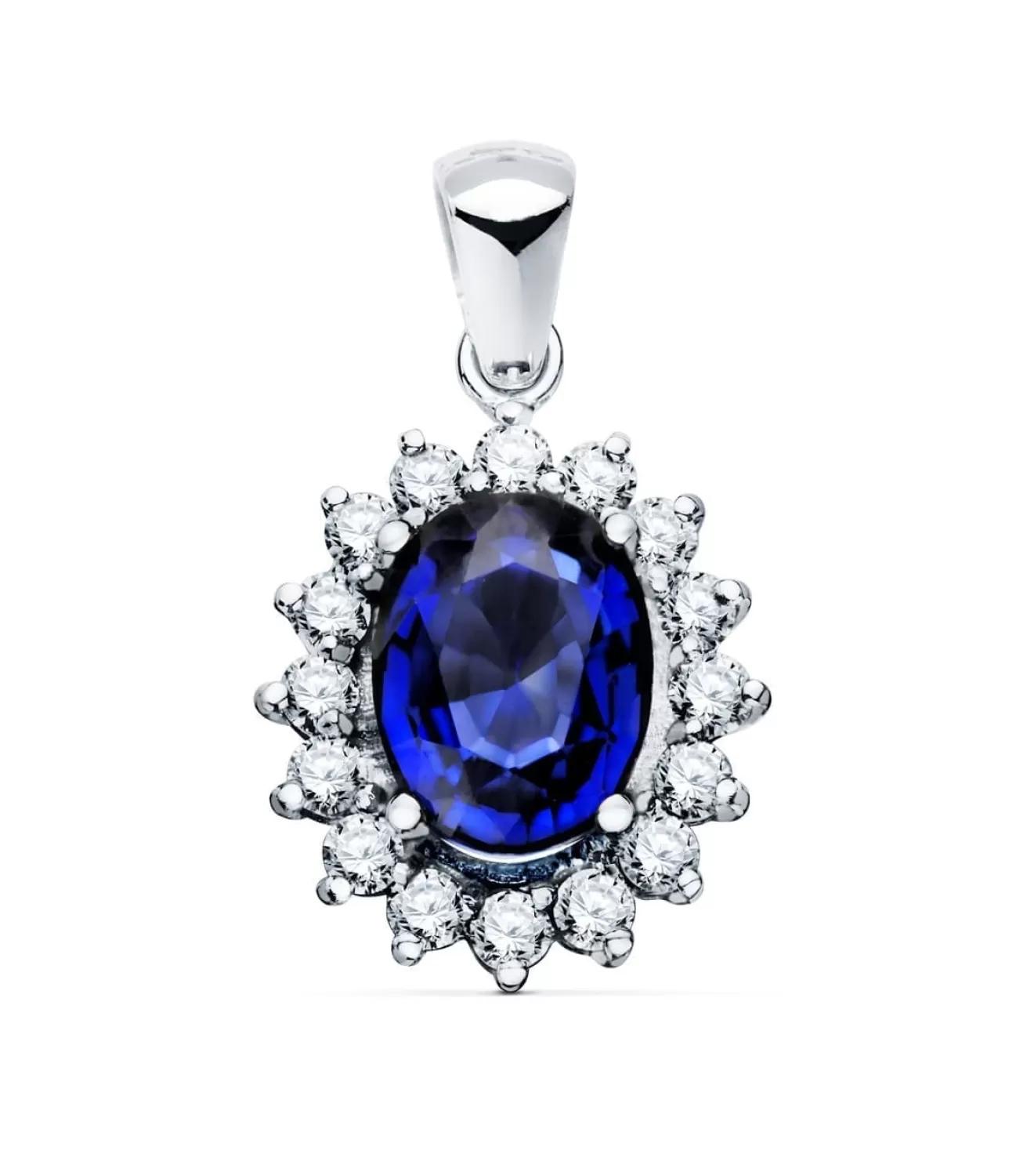 Colgante Galadriel Ob 18K Zafiro 2.47 Q Diamantes<Alda Joyeros Cheap