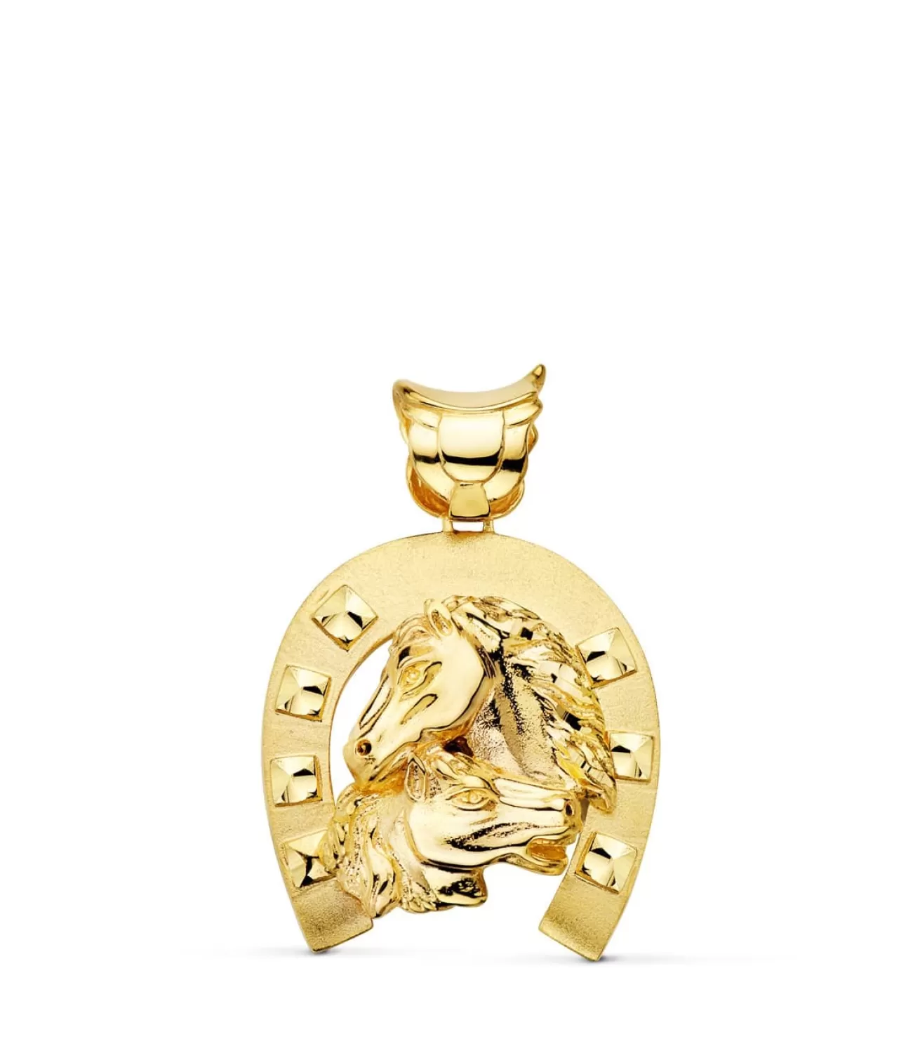 Colgante Herradura Caballos Oro 18K 35Mm<Alda Joyeros Best
