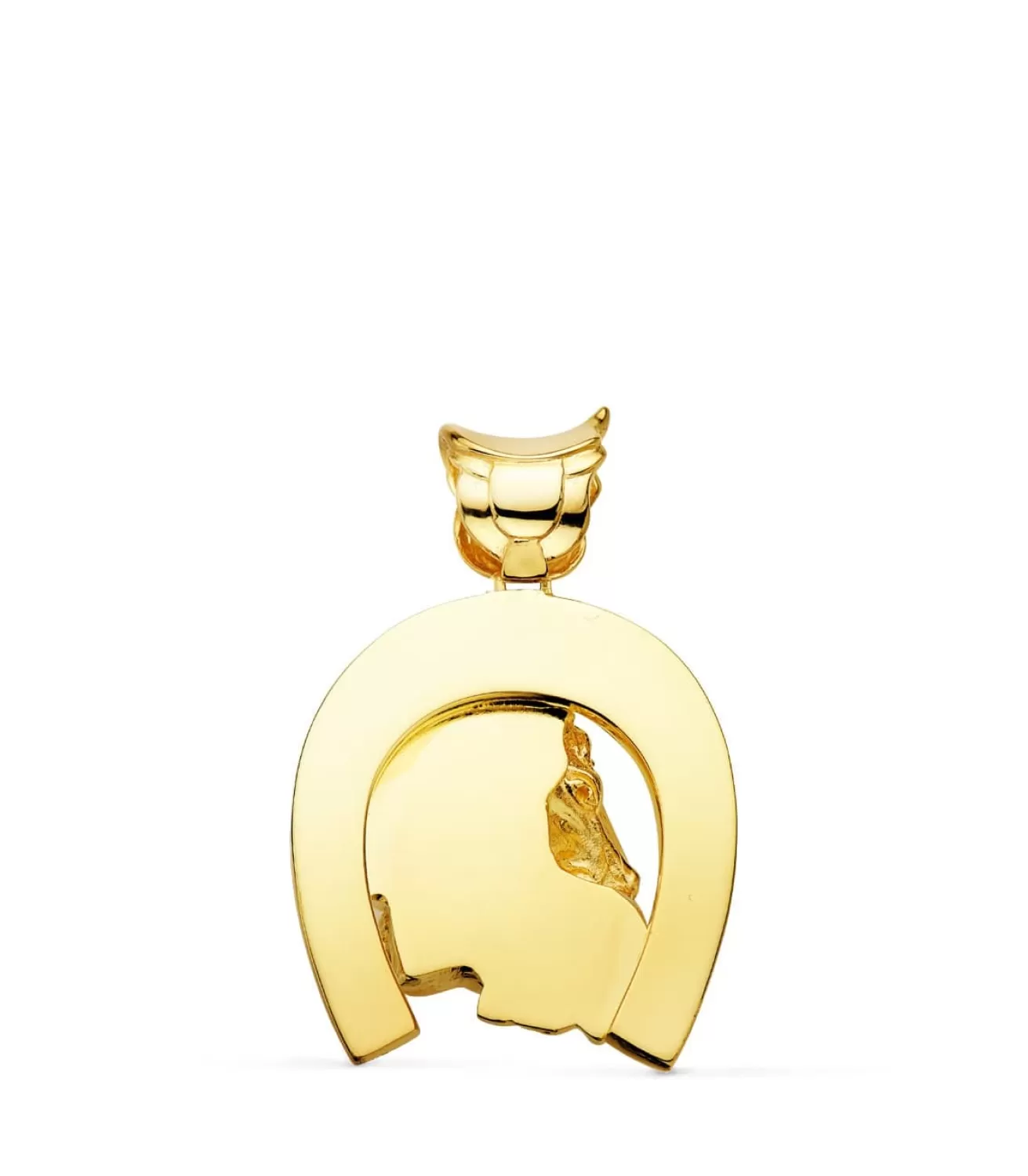 Colgante Herradura Caballos Oro 18K 35Mm<Alda Joyeros Best