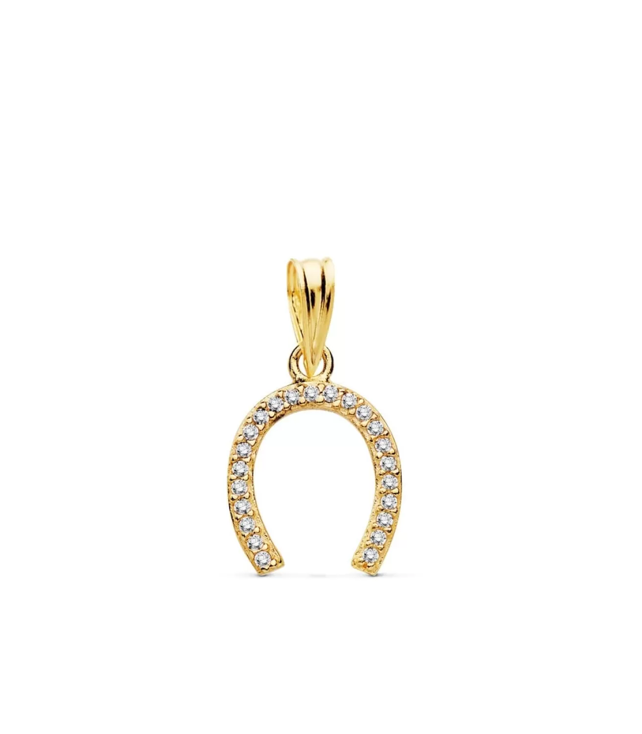Colgante Herradura Circonitas Oro Amarillo 18K 12 Mm<Alda Joyeros Discount