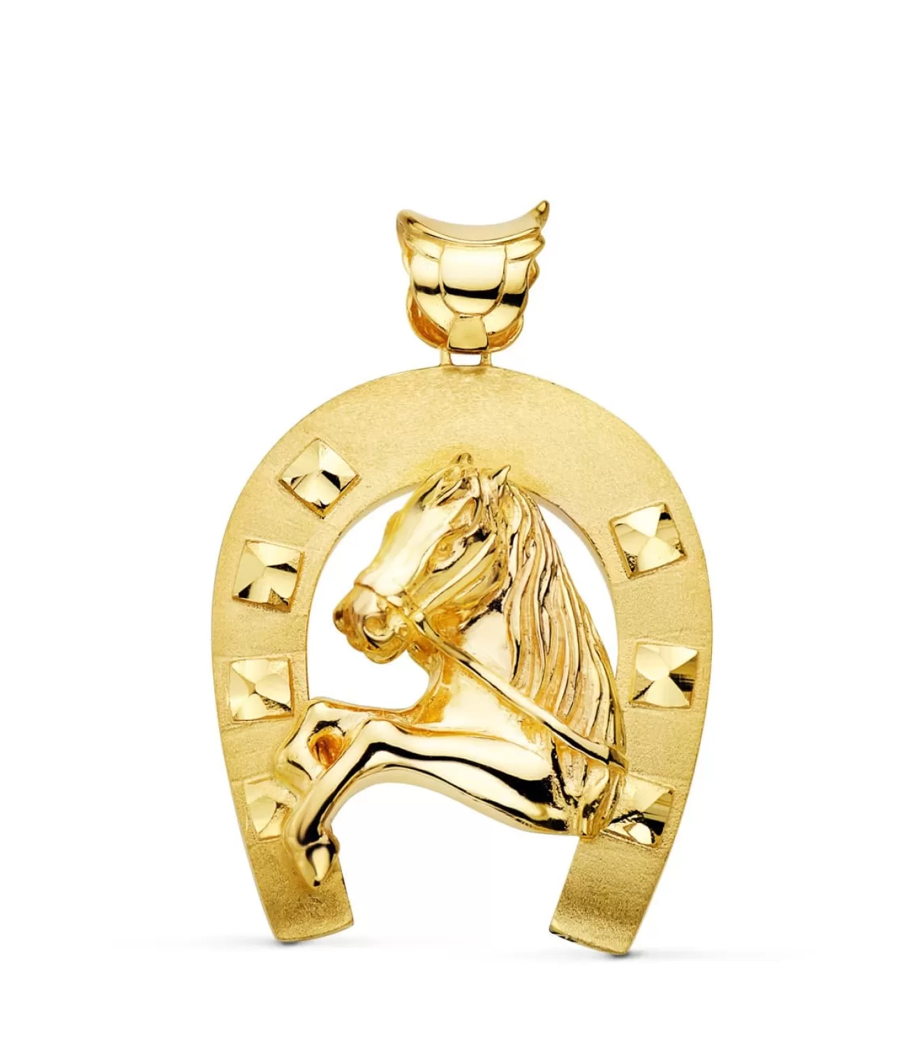 Colgante Herradura Silueta Caballo Oro 18K 48Mm<Alda Joyeros Sale