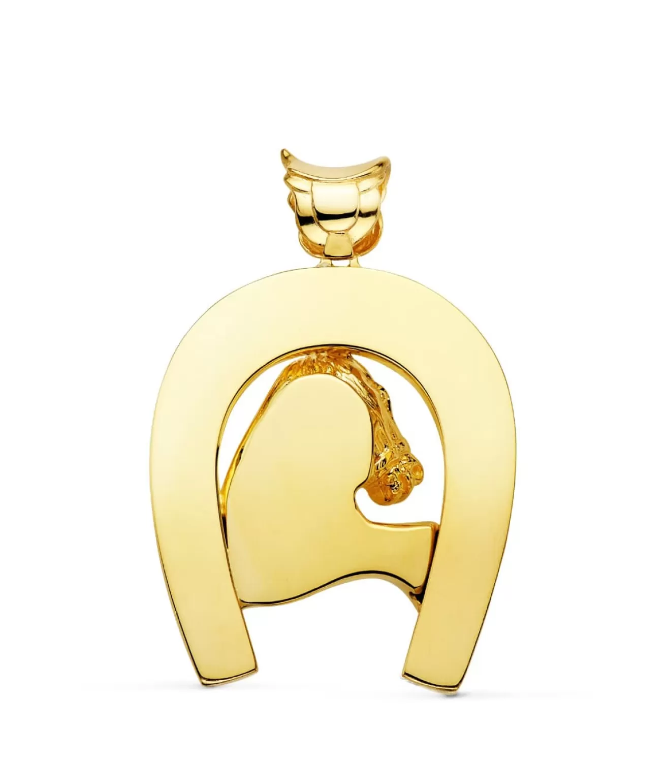 Colgante Herradura Silueta Caballo Oro 18K 48Mm<Alda Joyeros Sale