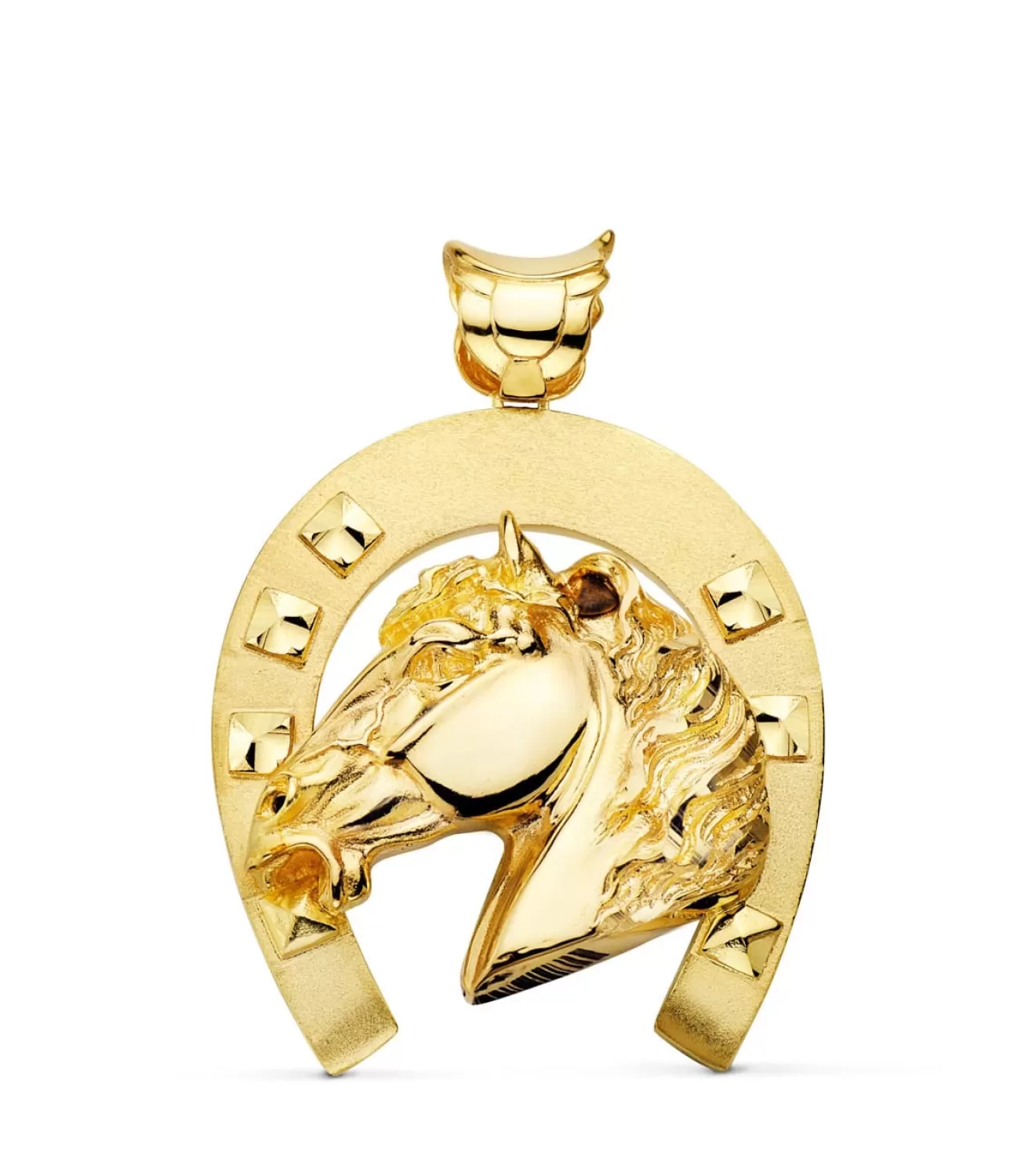 Colgante Herradura Y Caballo Oro 18 K 50 Mm<Alda Joyeros Cheap