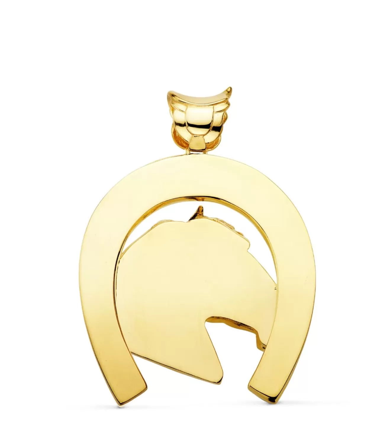 Colgante Herradura Y Caballo Oro 18 K 50 Mm<Alda Joyeros Cheap