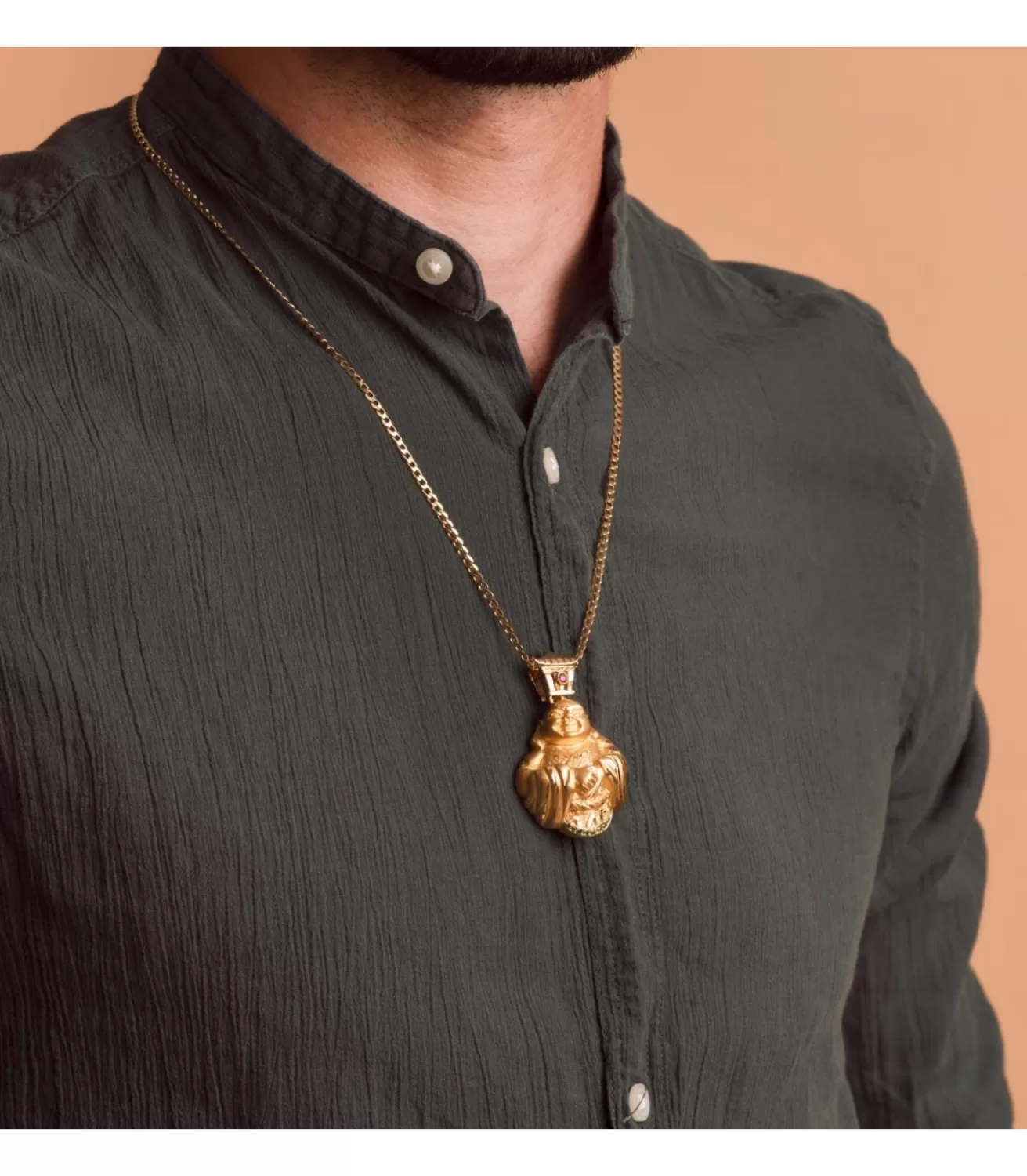 Colgante Hombre Buda Oro 18K 41 Mm<Alda Joyeros New