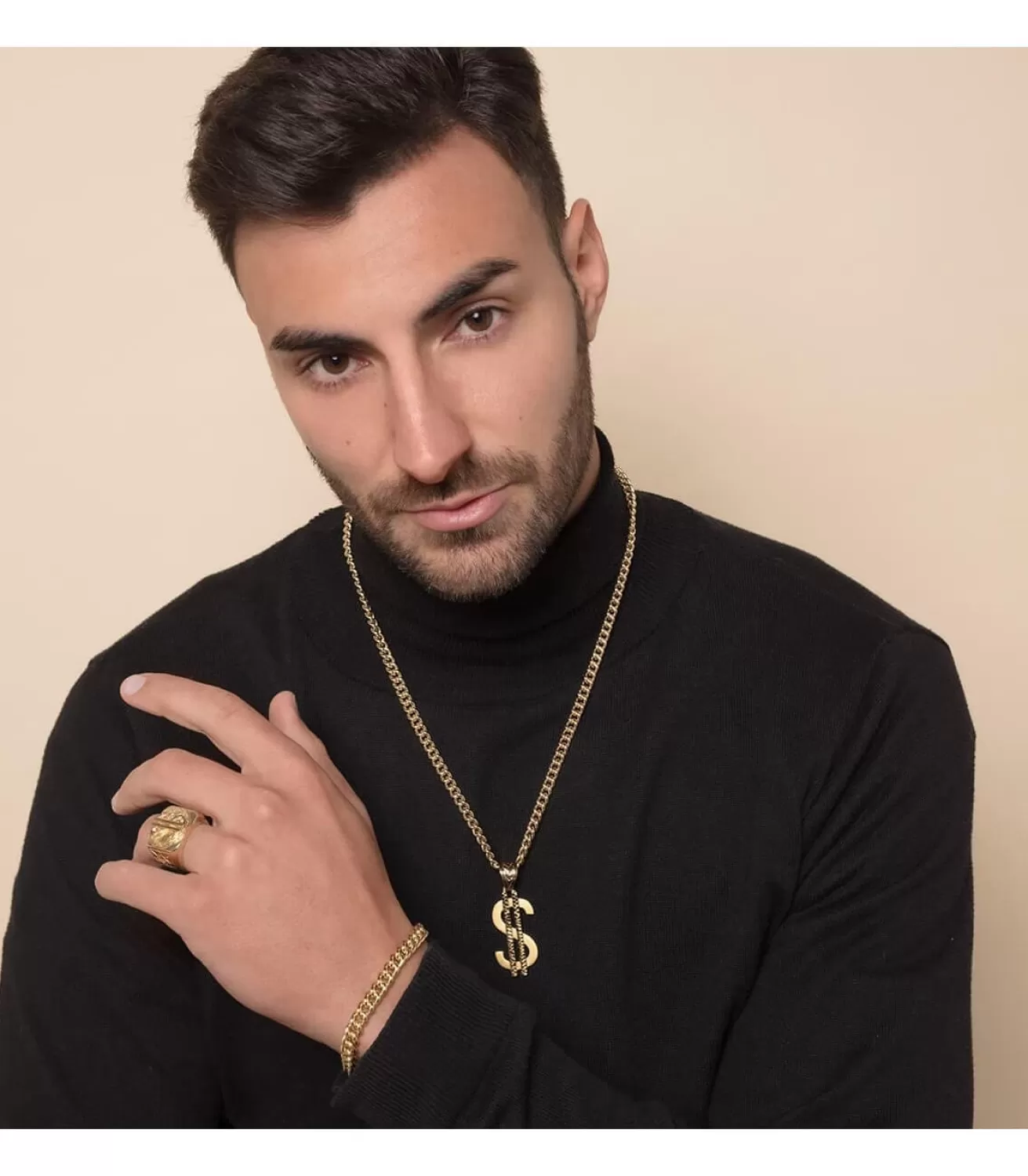 Colgante Hombre Dolar Oro 18K<Alda Joyeros Fashion