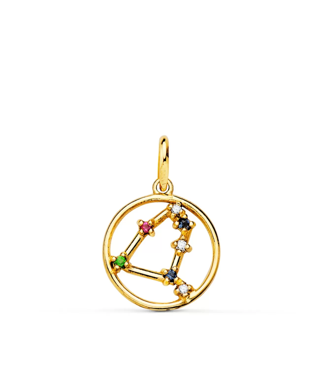 Colgante Horoscopo Capricornio Oro 18K Constelacion<Alda Joyeros New