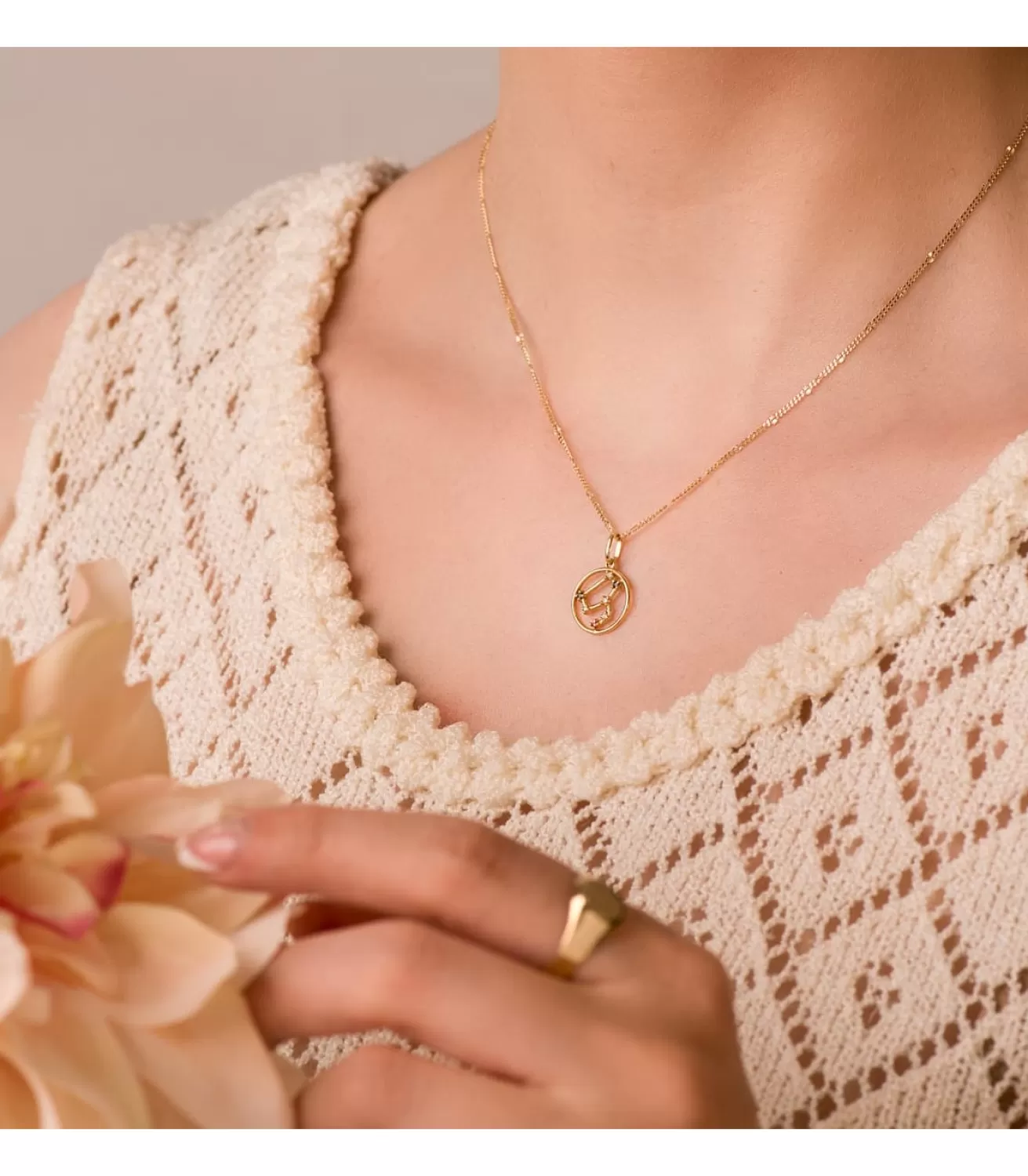 Colgante Horoscopo Leo Oro 18K Constelacion<Alda Joyeros Shop