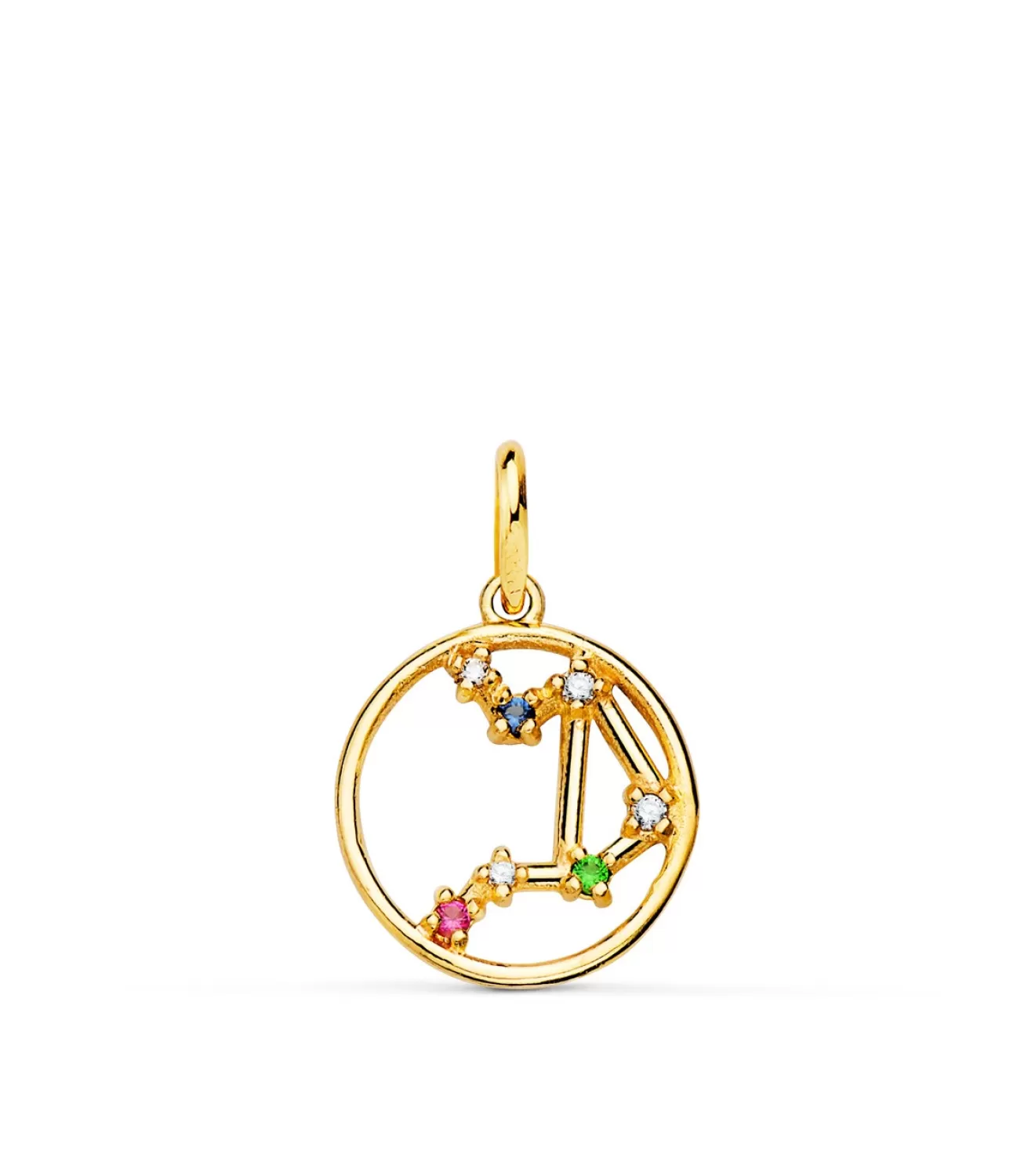 Colgante Horoscopo Libra Oro 18K Constelacion<Alda Joyeros Shop