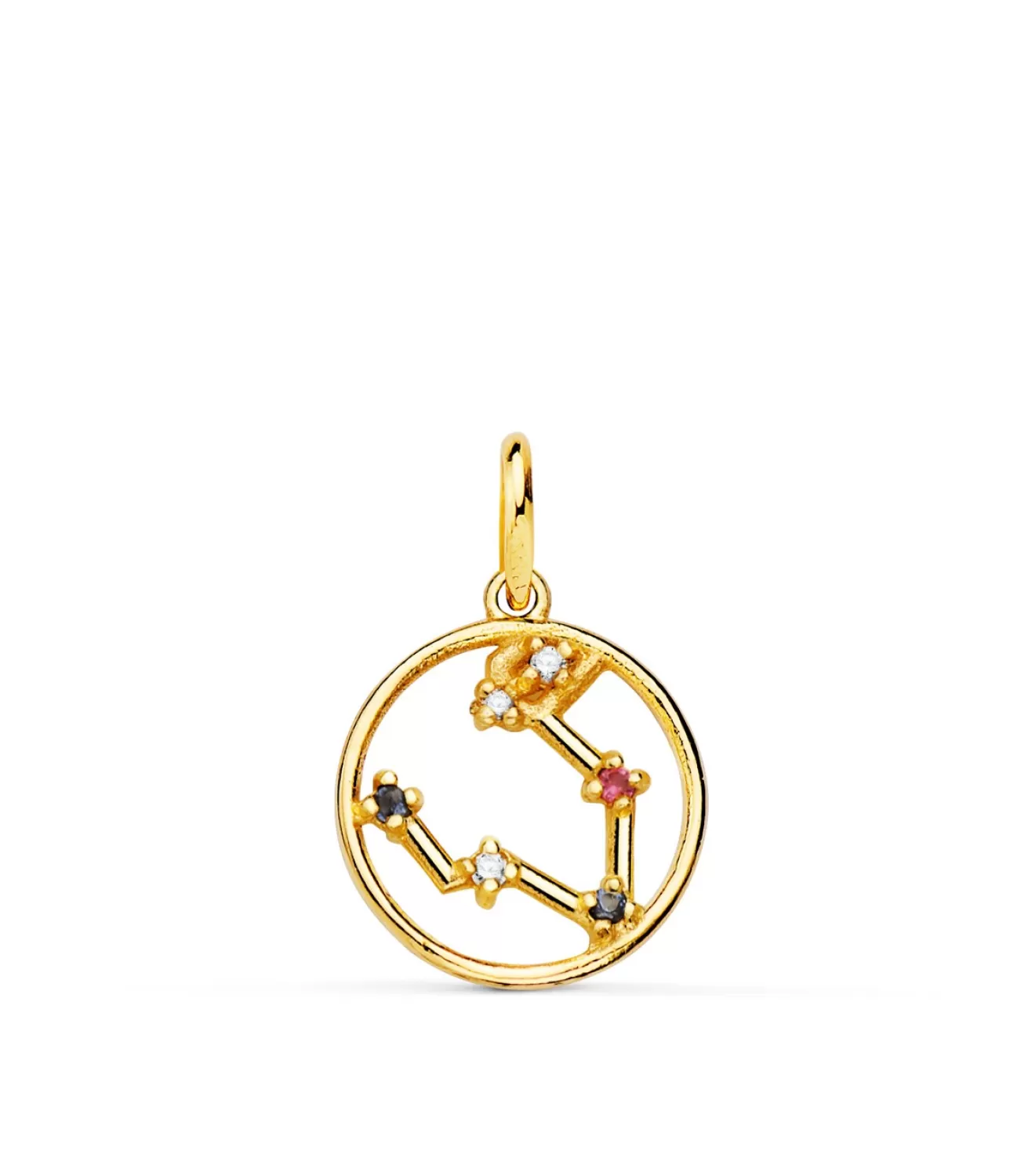 Colgante Horoscopo Piscis Oro 18K Constelacion<Alda Joyeros Hot
