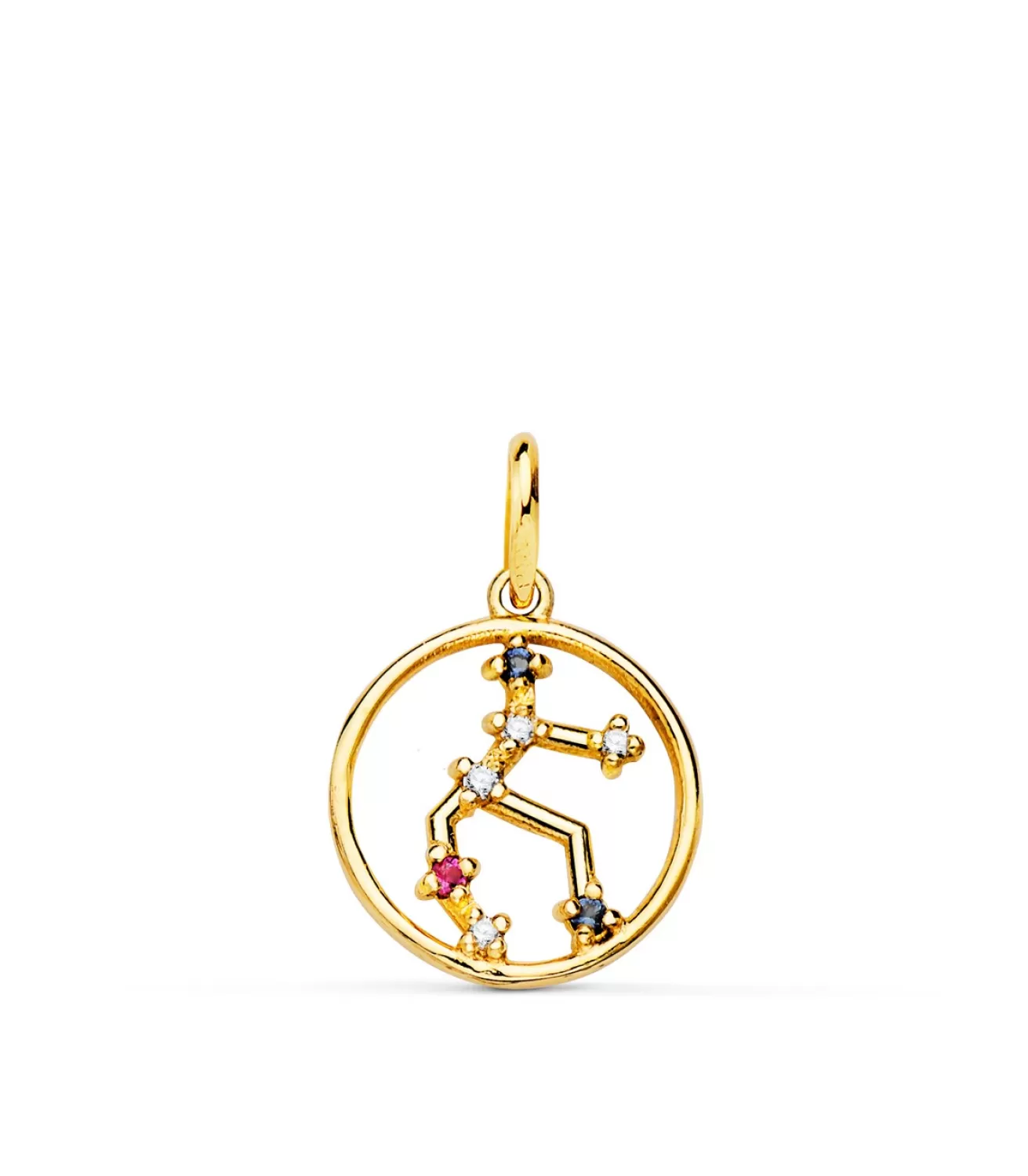 Colgante Horoscopo Virgo Oro 18K Constelacion<Alda Joyeros Store