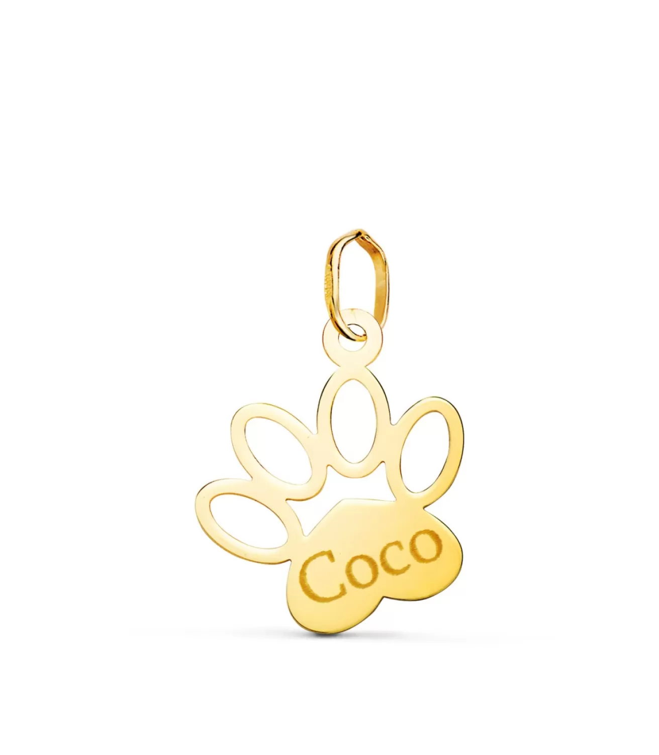 Colgante Huella De Perro Oro 18 K 17 Mm<Alda Joyeros Sale