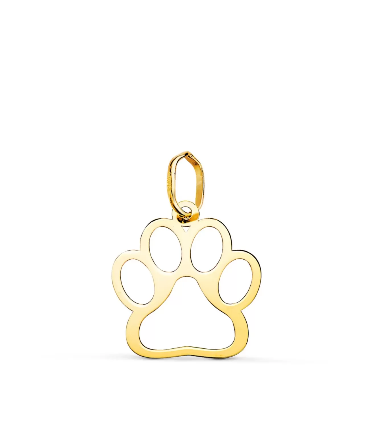 Colgante Huella Perro Oro Amarillo 18K<Alda Joyeros Shop