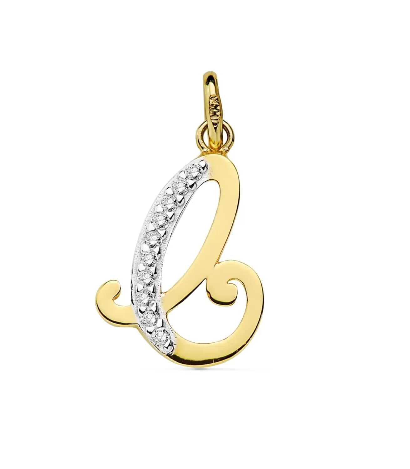 Colgante Inicial C Oro Amarillo 18 K 17 Mm<Alda Joyeros Online