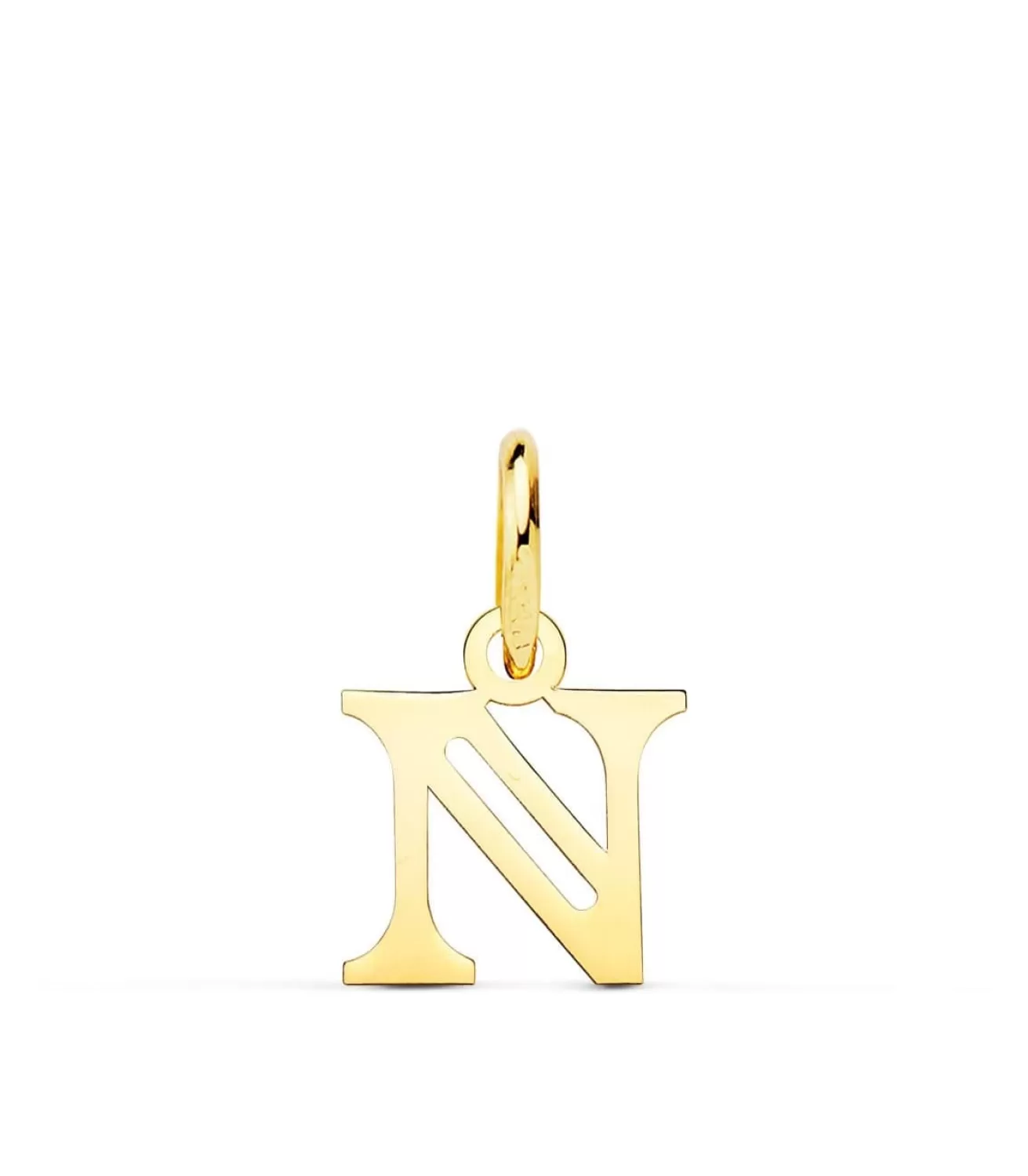 Colgante Inicial De Oro 18 Kilates N<Alda Joyeros Discount