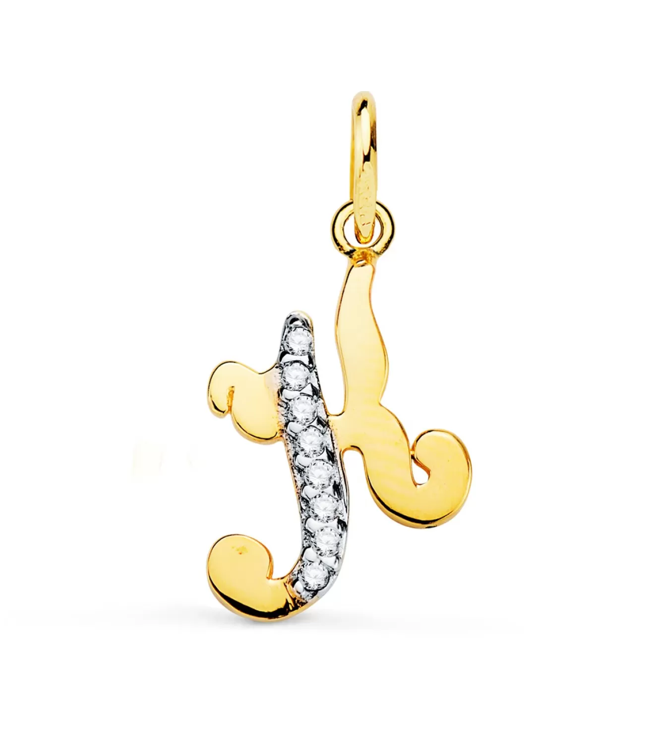 Colgante Inicial K Oro Amarillo 18 K 15Mm<Alda Joyeros Hot