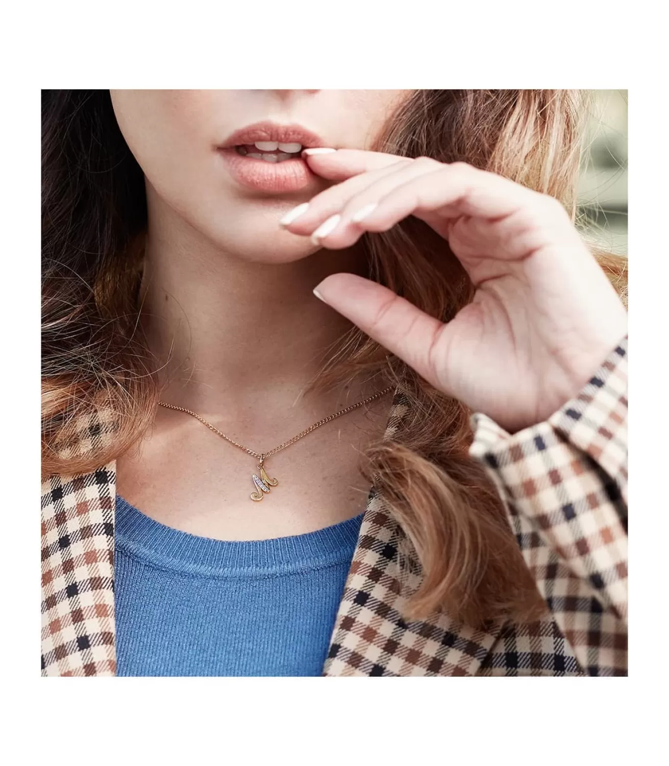 Colgante Inicial M Oro Amarillo 18 K 16 Mm<Alda Joyeros Cheap