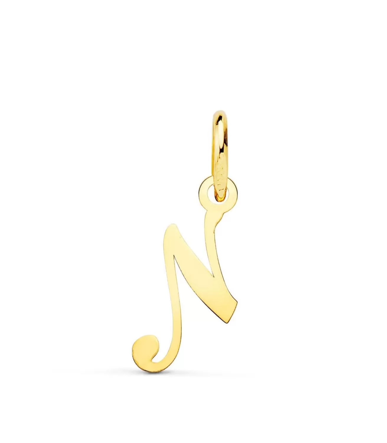 Colgante Inicial N Oro Amarillo 18K<Alda Joyeros Outlet