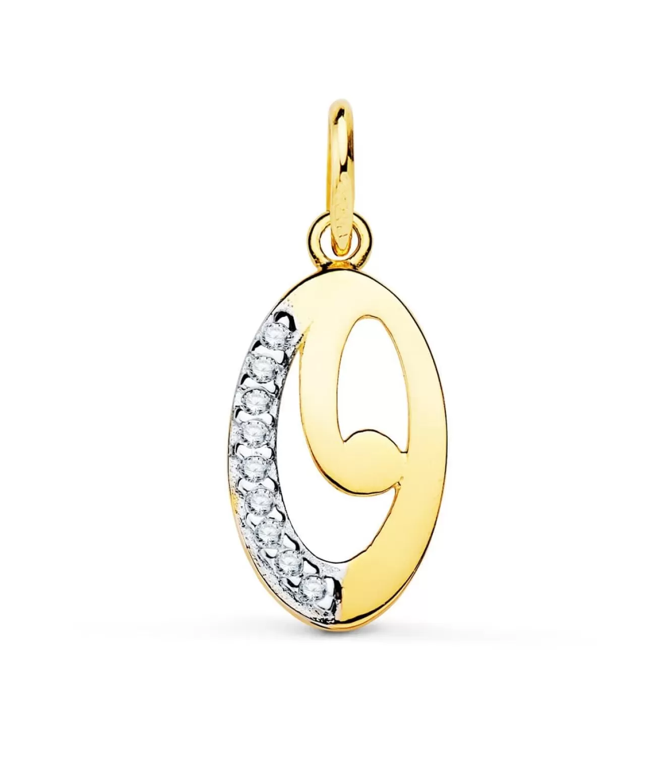 Colgante Inicial O Oro Amarillo 18 K 15Mm<Alda Joyeros Clearance