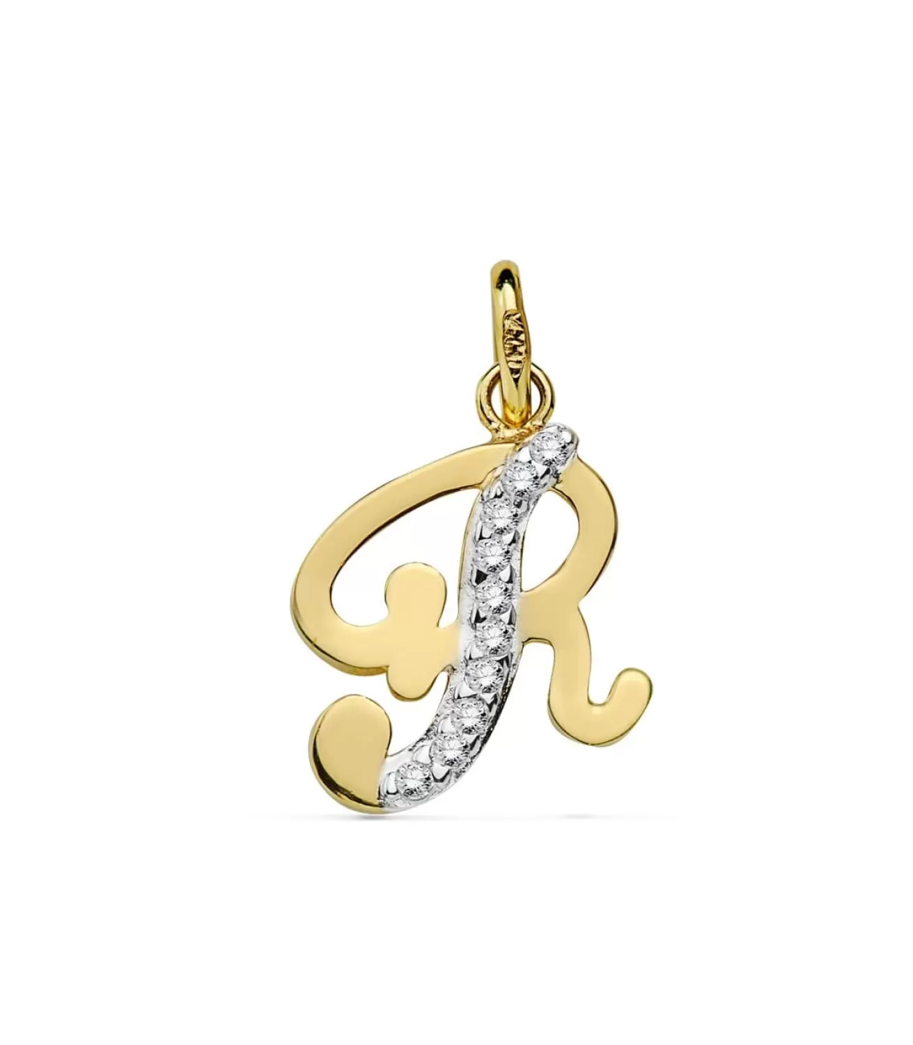 Colgante Inicial R Oro Amarillo 18 K 15 Mm<Alda Joyeros Hot
