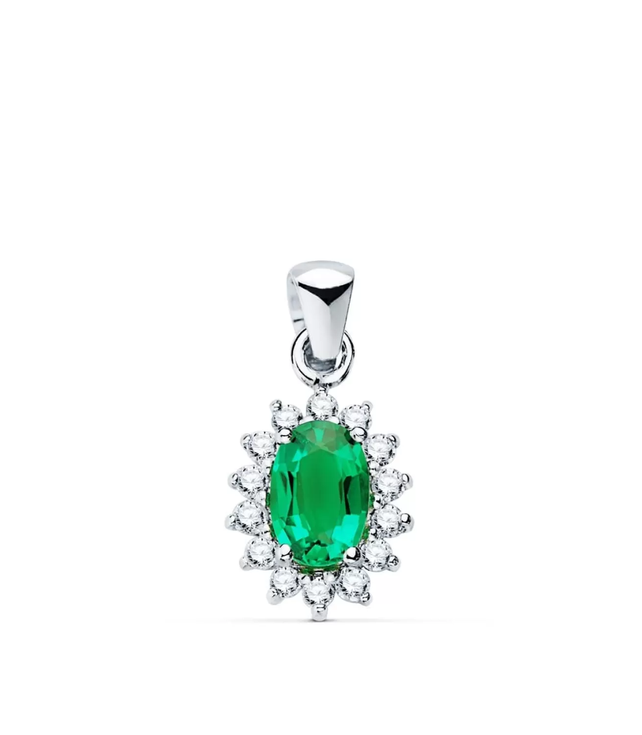 Colgante Jasmin 0.14 Qtes.18 Ktes Esmeralda 0.39 Q<Alda Joyeros Store