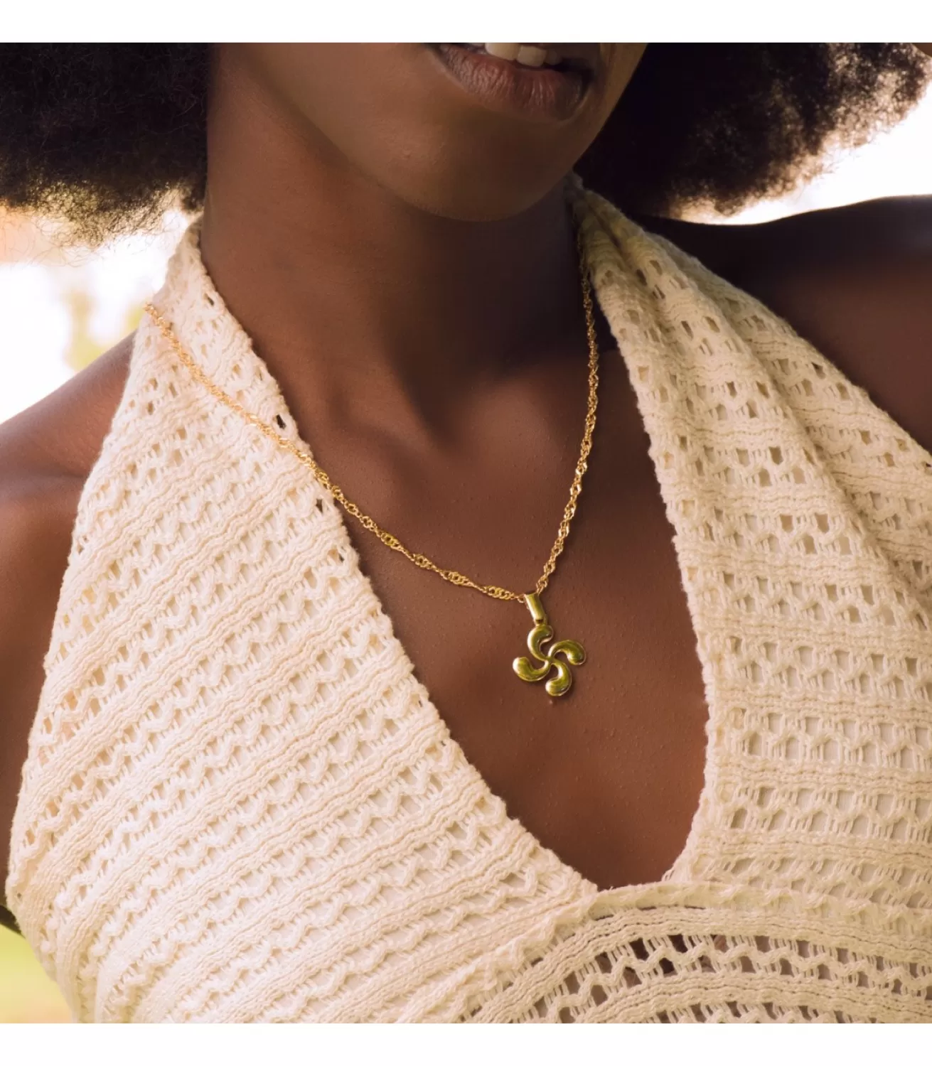 Colgante Lauburu Oro Amarillo 18K 20 Mm<Alda Joyeros Online