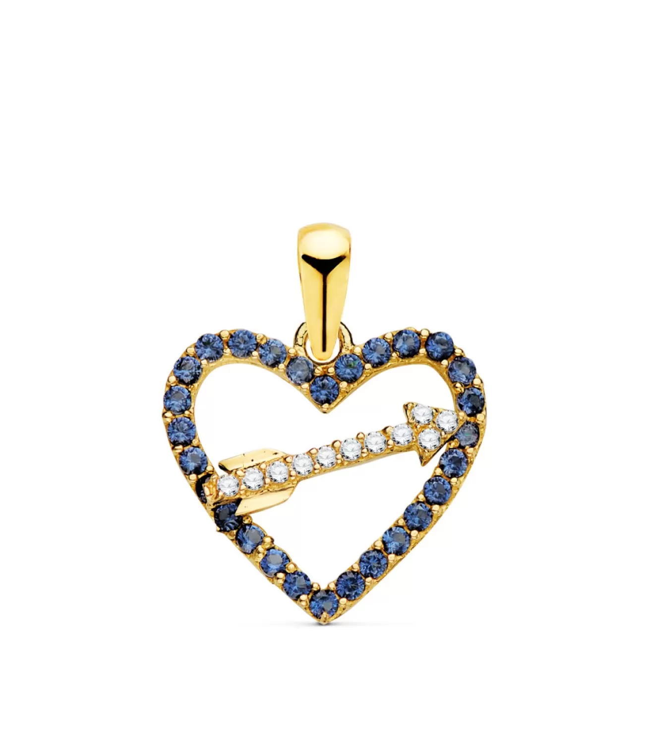 Colgante Love Arrow Oro Amarillo 18K Azul<Alda Joyeros Flash Sale