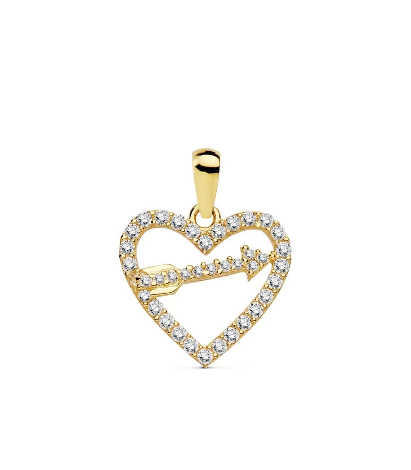 Colgante Love Arrow Oro Amarillo 18K Circonitas<Alda Joyeros Cheap