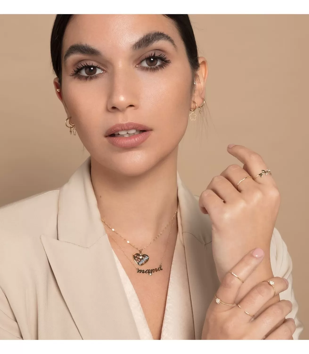 Colgante Mama Chapa Corazon Oro Bicolor 18K<Alda Joyeros Cheap