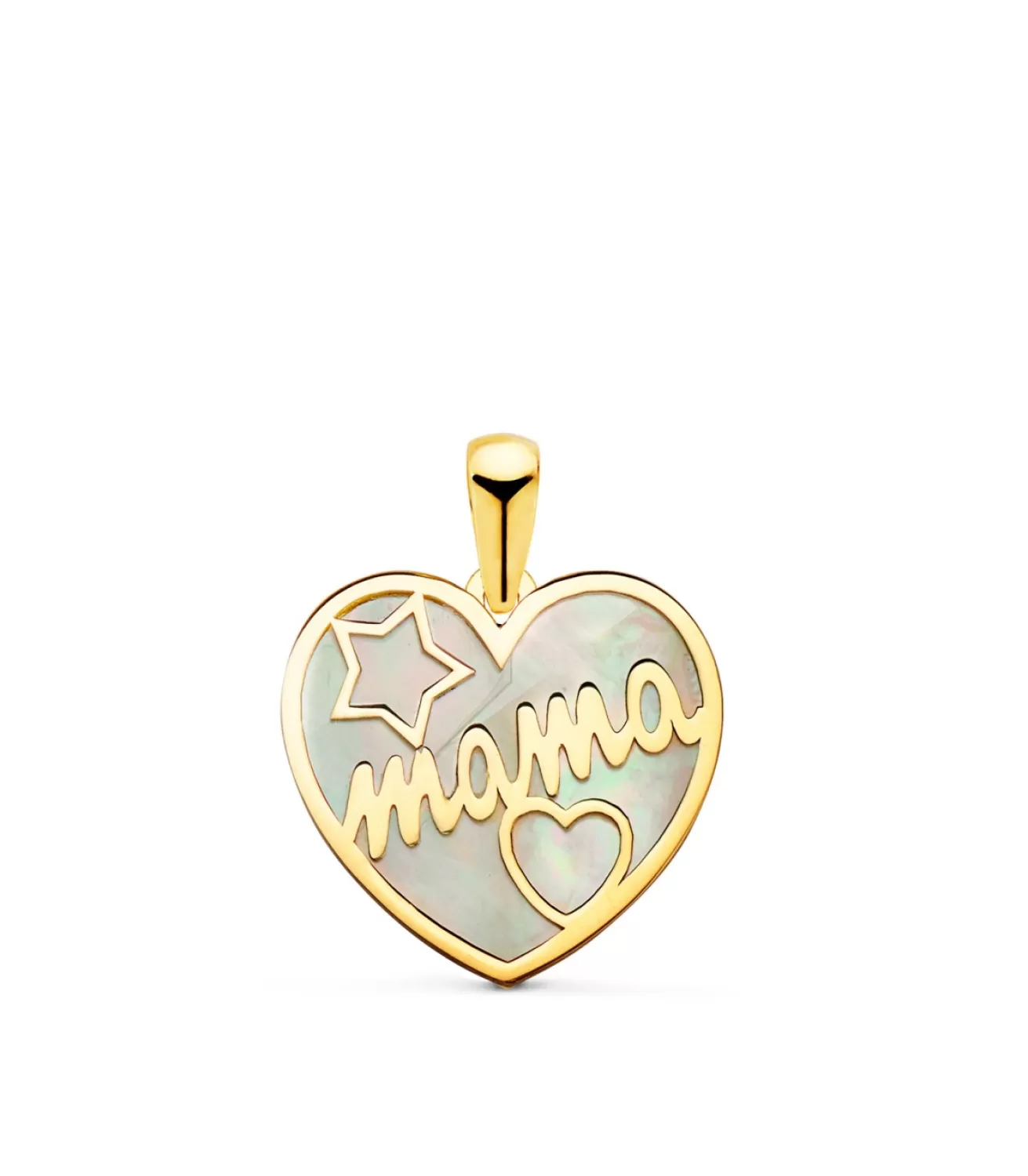Colgante Mama Nacar Oro 18K Corazon<Alda Joyeros Discount