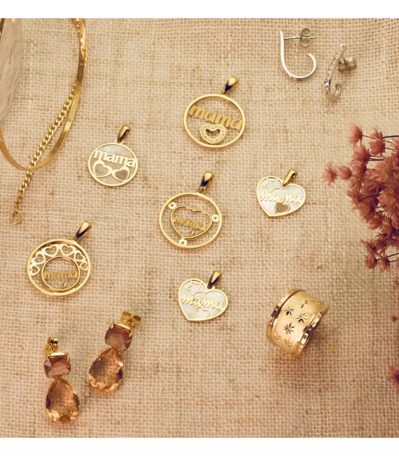 Colgante Mama Nacar Oro 18K Corazon<Alda Joyeros Discount