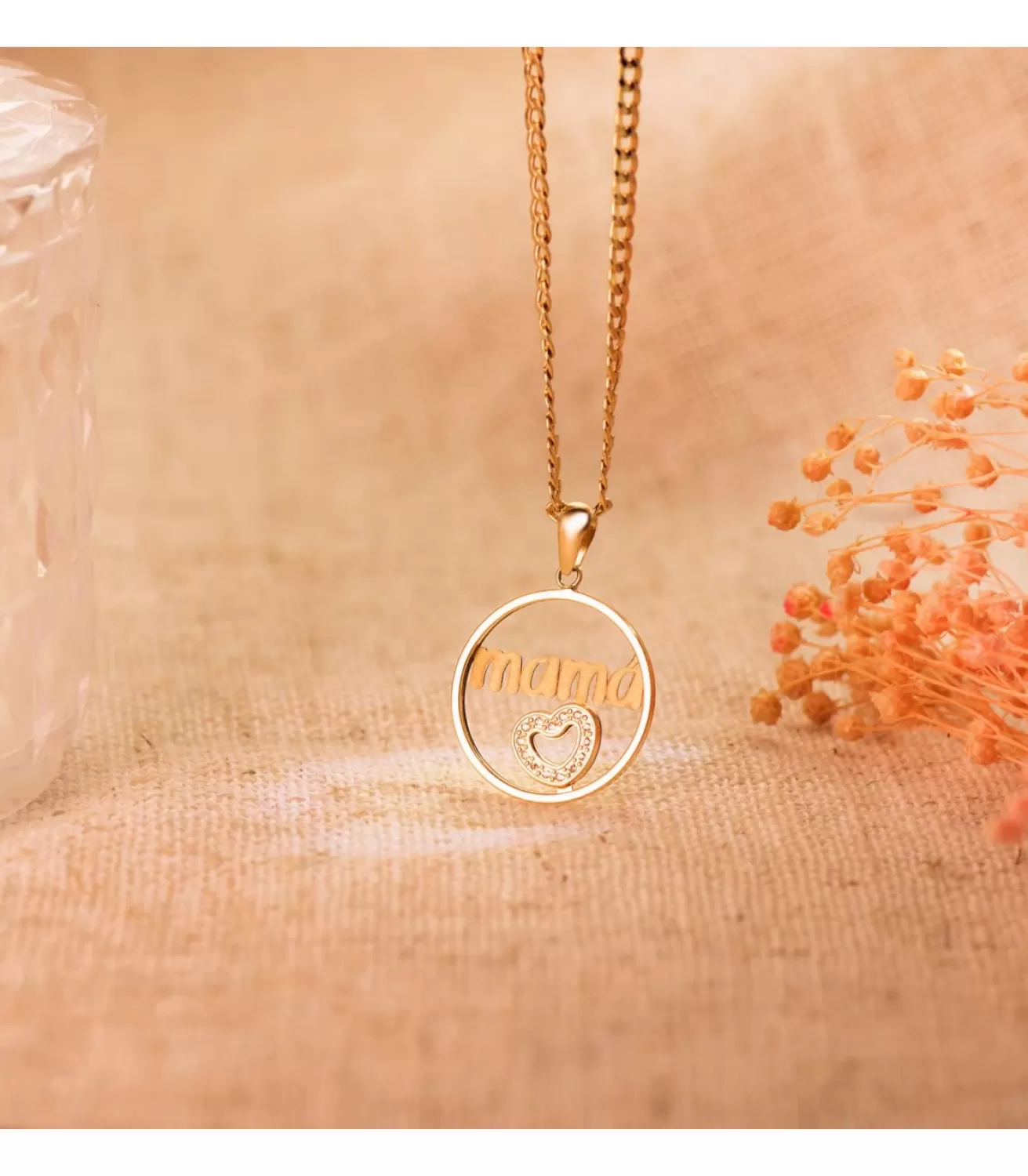 Colgante Mama Oro 18K Redondo Corazon<Alda Joyeros Cheap