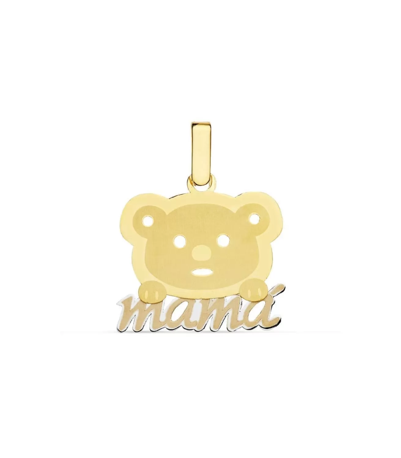 Colgante Mama Oro Bicolor 18K Oso<Alda Joyeros Store