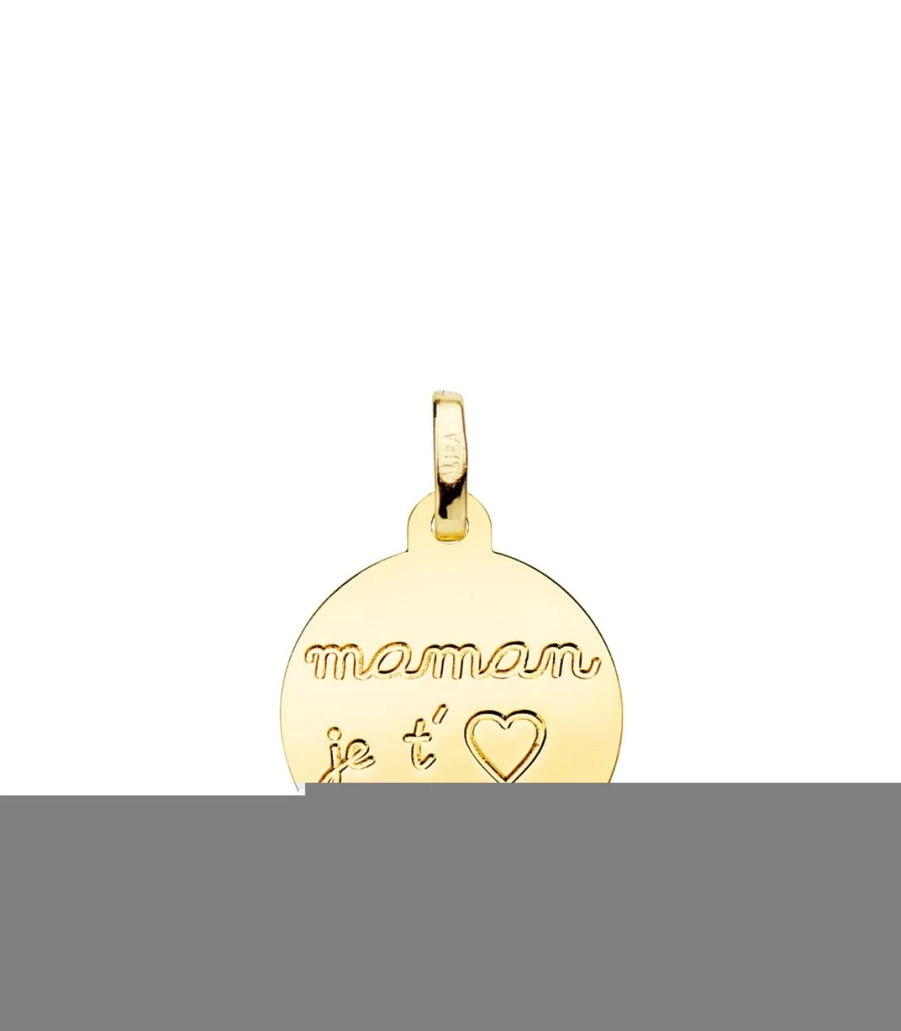Colgante Maman Je T'Aime Oro 9K 16Mm<Alda Joyeros Best Sale
