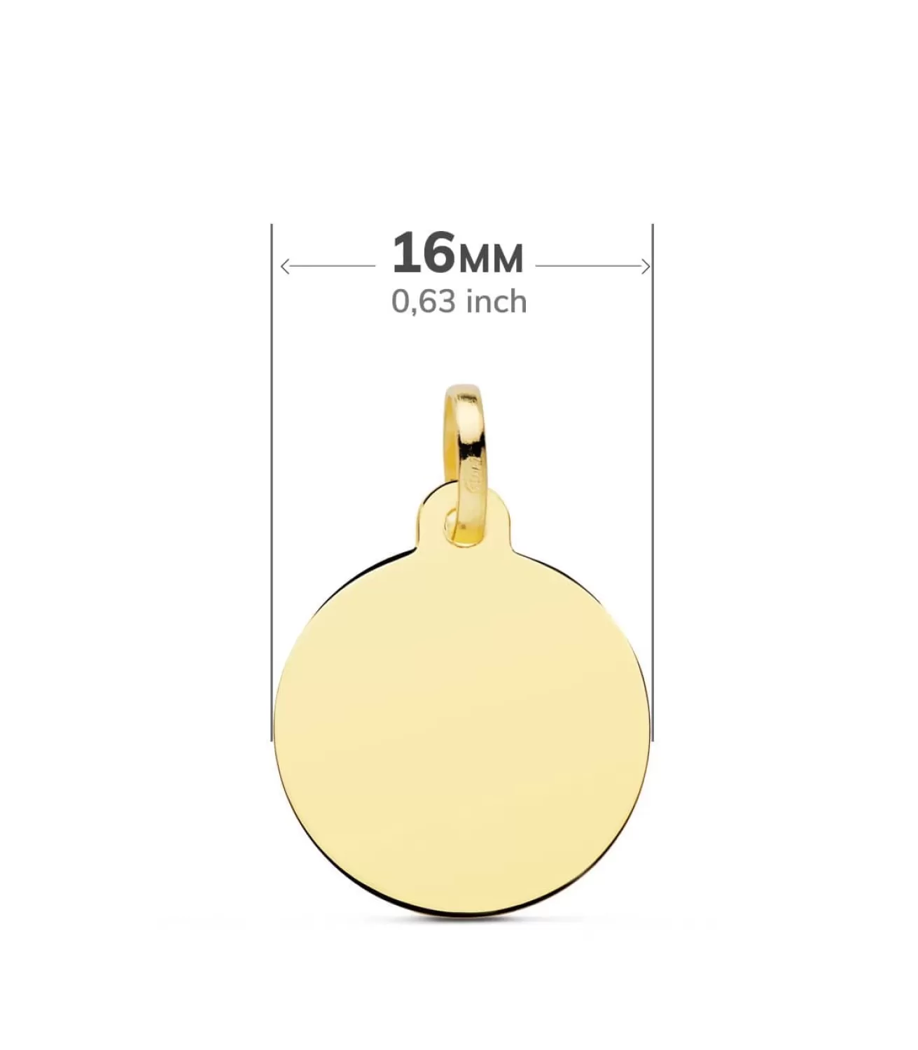 Colgante Maman Je T'Aime Oro 9K 16Mm<Alda Joyeros Best Sale