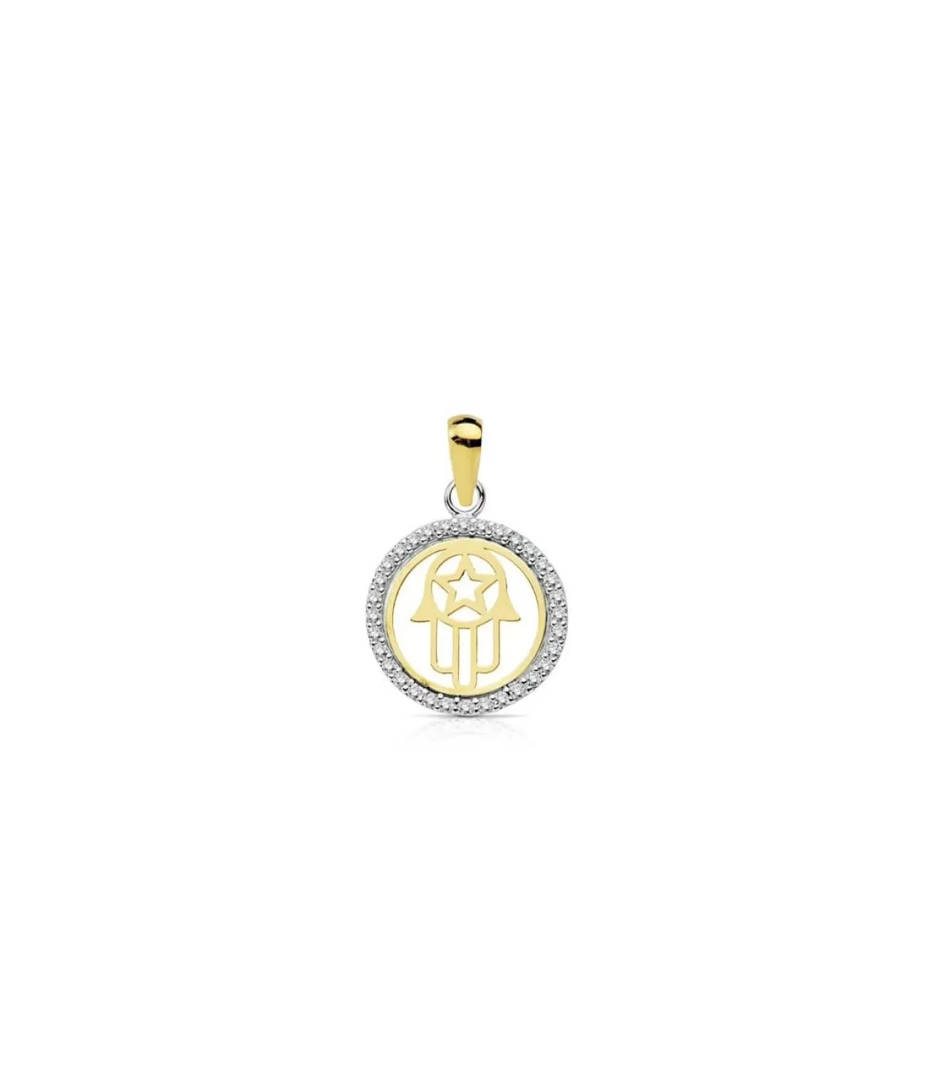 Colgante Mano De Fatima Bi 18 Ktes<Alda Joyeros Cheap