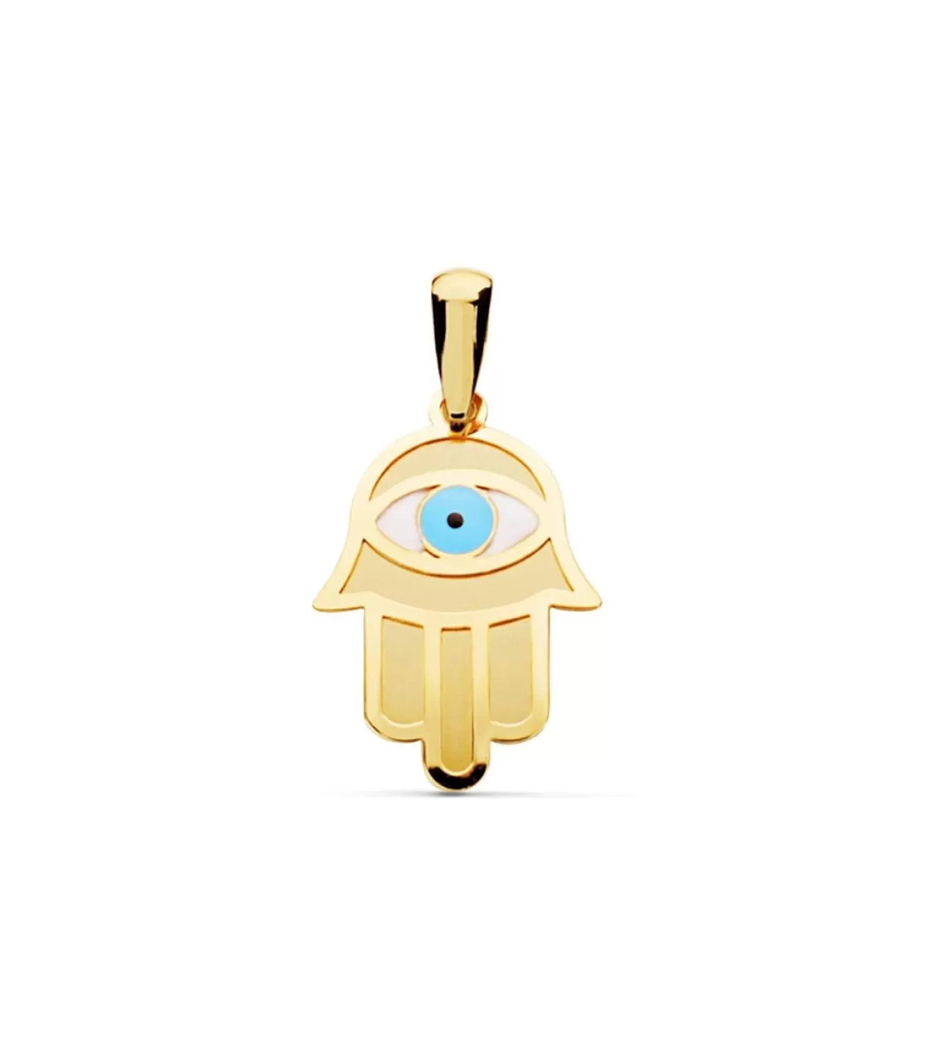 Colgante Mano De Fatima Y Ojo Truco Oro 18K<Alda Joyeros Clearance