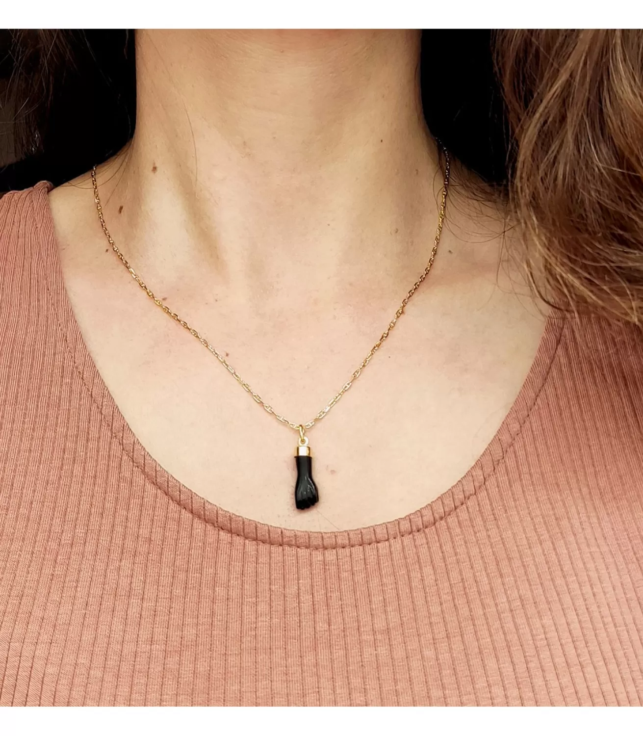 Colgante Mano Negra Oro Amarillo 18K<Alda Joyeros Sale