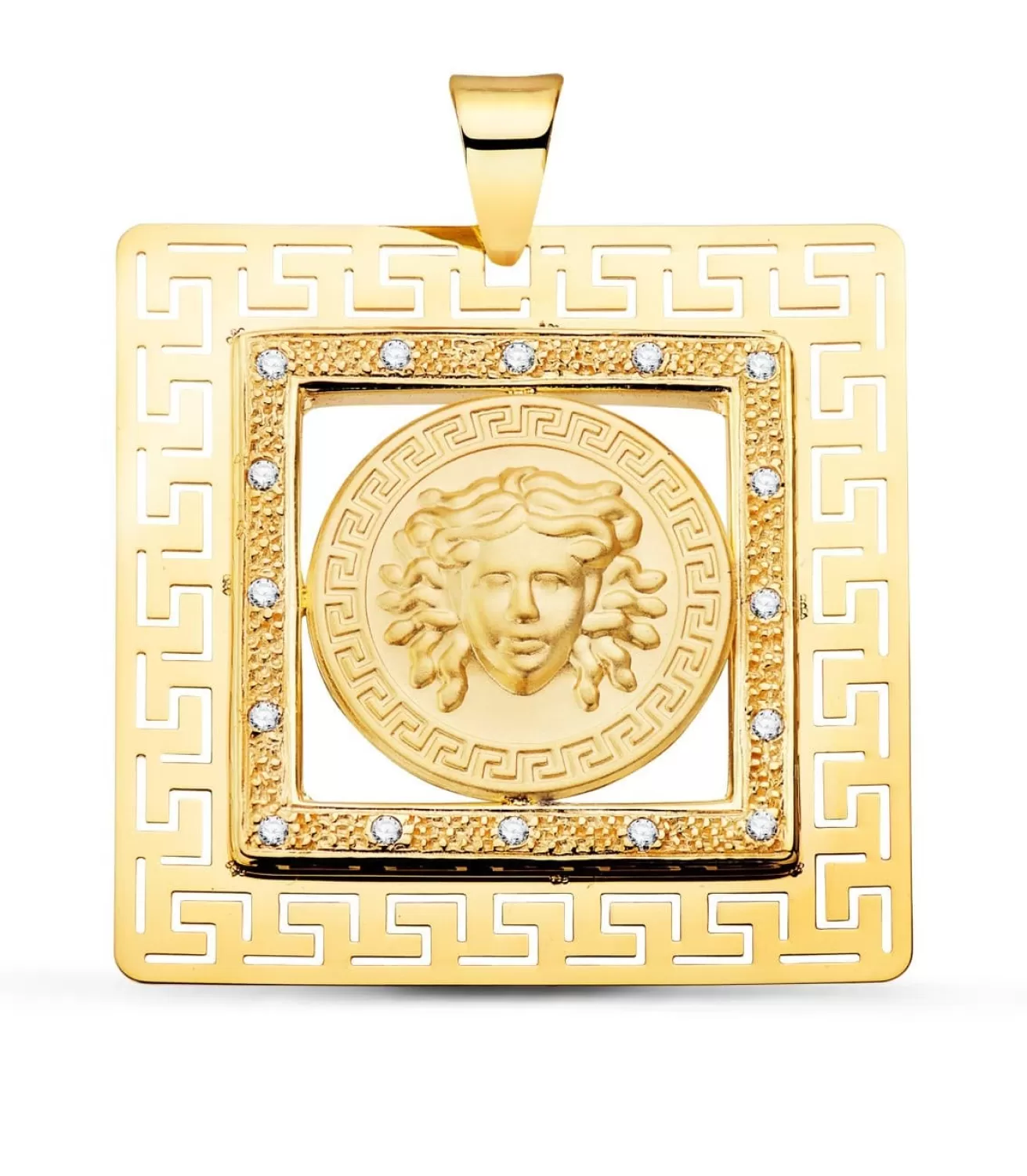 Colgante Medusa Marco Greca 37X37Mm<Alda Joyeros Best Sale