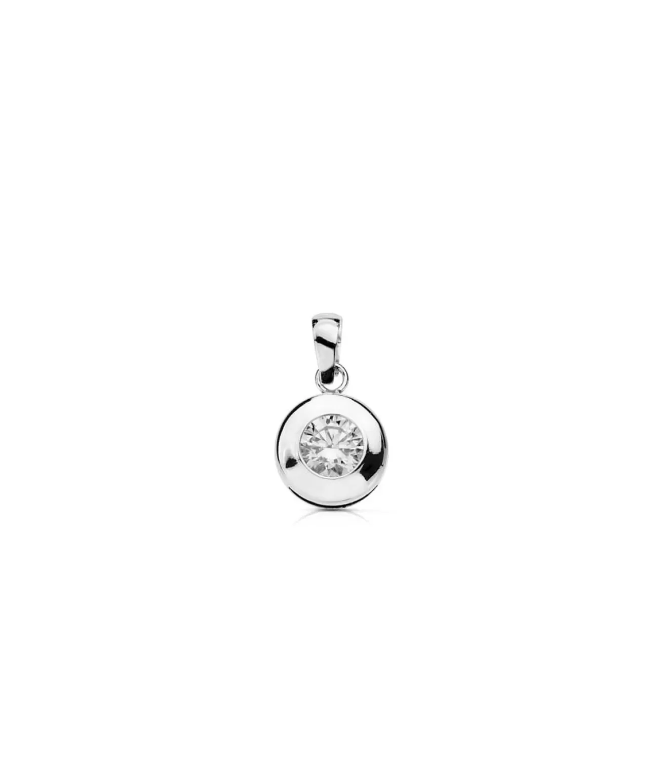 Colgante Mercedes 8.5 Mm Oro Blanco 18K<Alda Joyeros Cheap