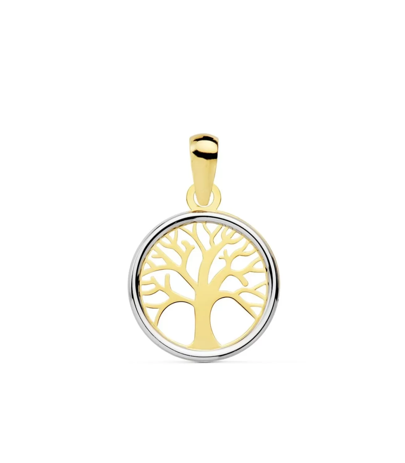 Colgante Mujer Arbol De La Vida Oro Bi 18K 12 Mm<Alda Joyeros Cheap