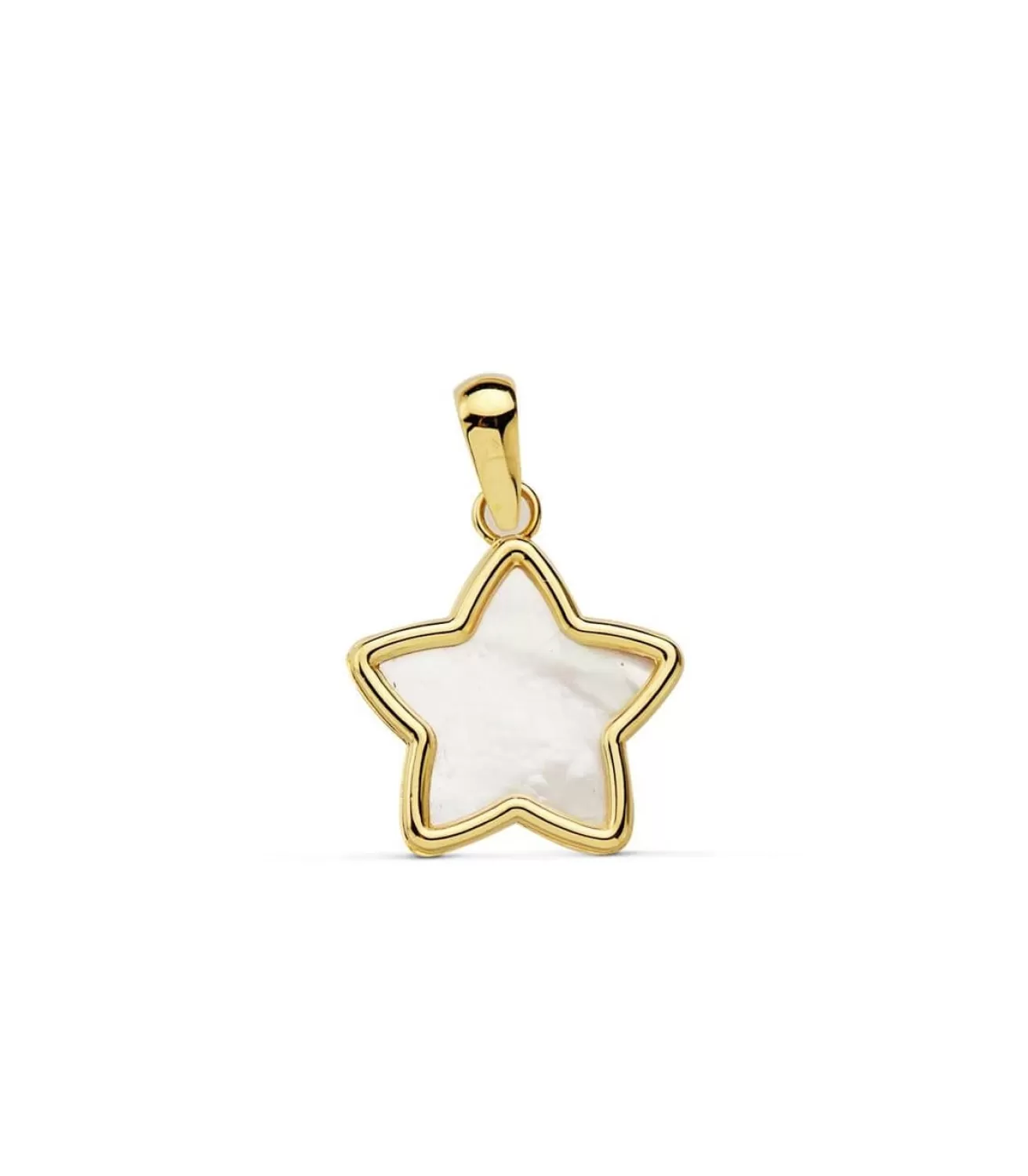 Colgante Mujer Estrella Nacar Oro Amarillo 18 Ktes<Alda Joyeros Hot