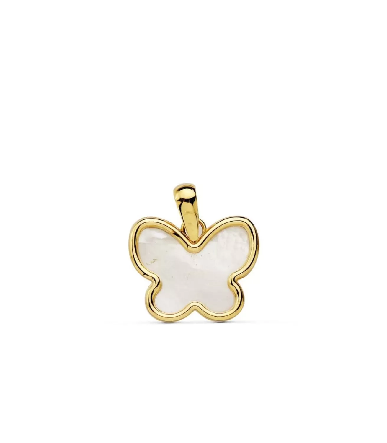 Colgante Mujer Mariposa Nacar Oro Amarillo 18 Ktes<Alda Joyeros Cheap