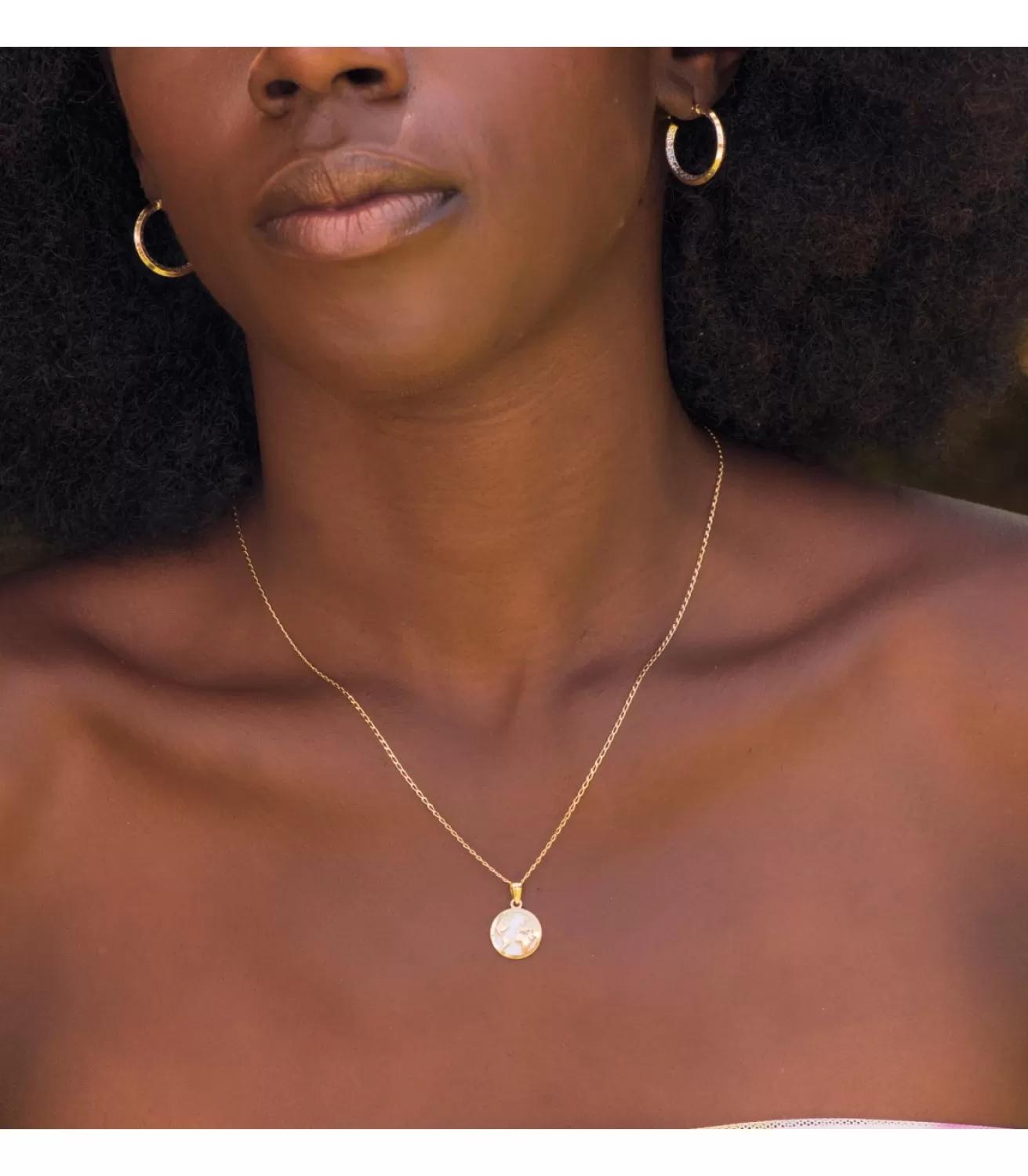 Colgante Mujer Oro 18 K Mundo Nacar 13 Mm<Alda Joyeros Flash Sale