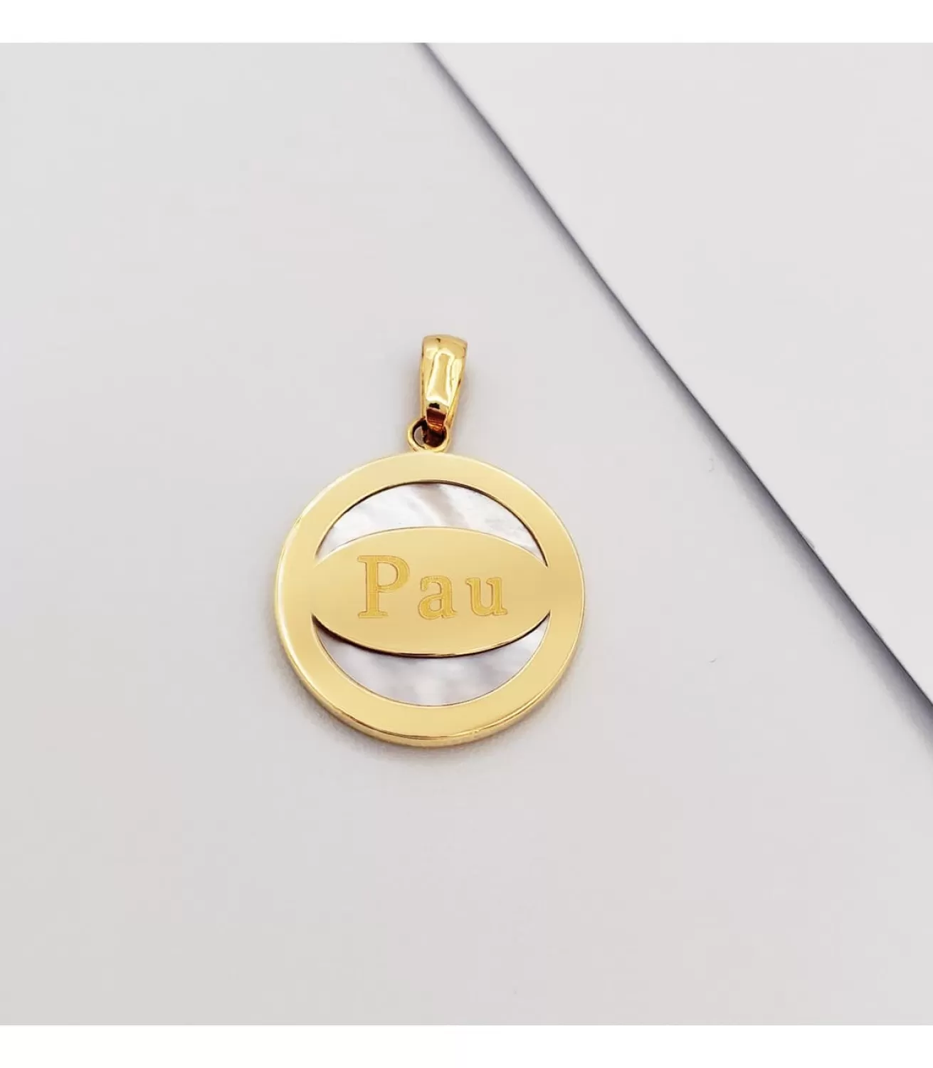 Colgante Mujer Oro 18 K Mundo Nacar 17 Mm<Alda Joyeros Hot