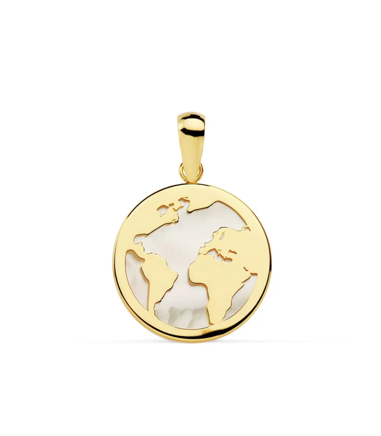 Colgante Mujer Oro 18 K Mundo Nacar 17 Mm<Alda Joyeros Hot