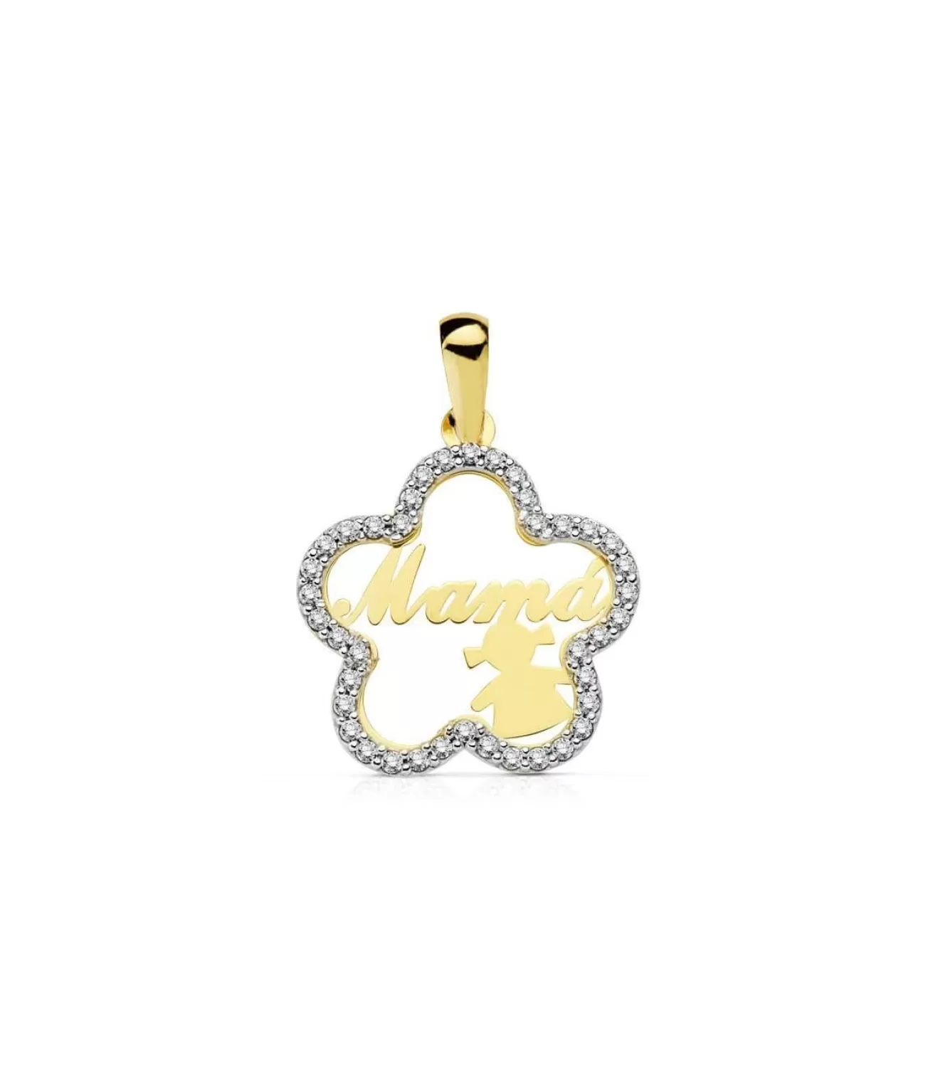 Colgante Mum Niña 18 Ktes<Alda Joyeros Best Sale